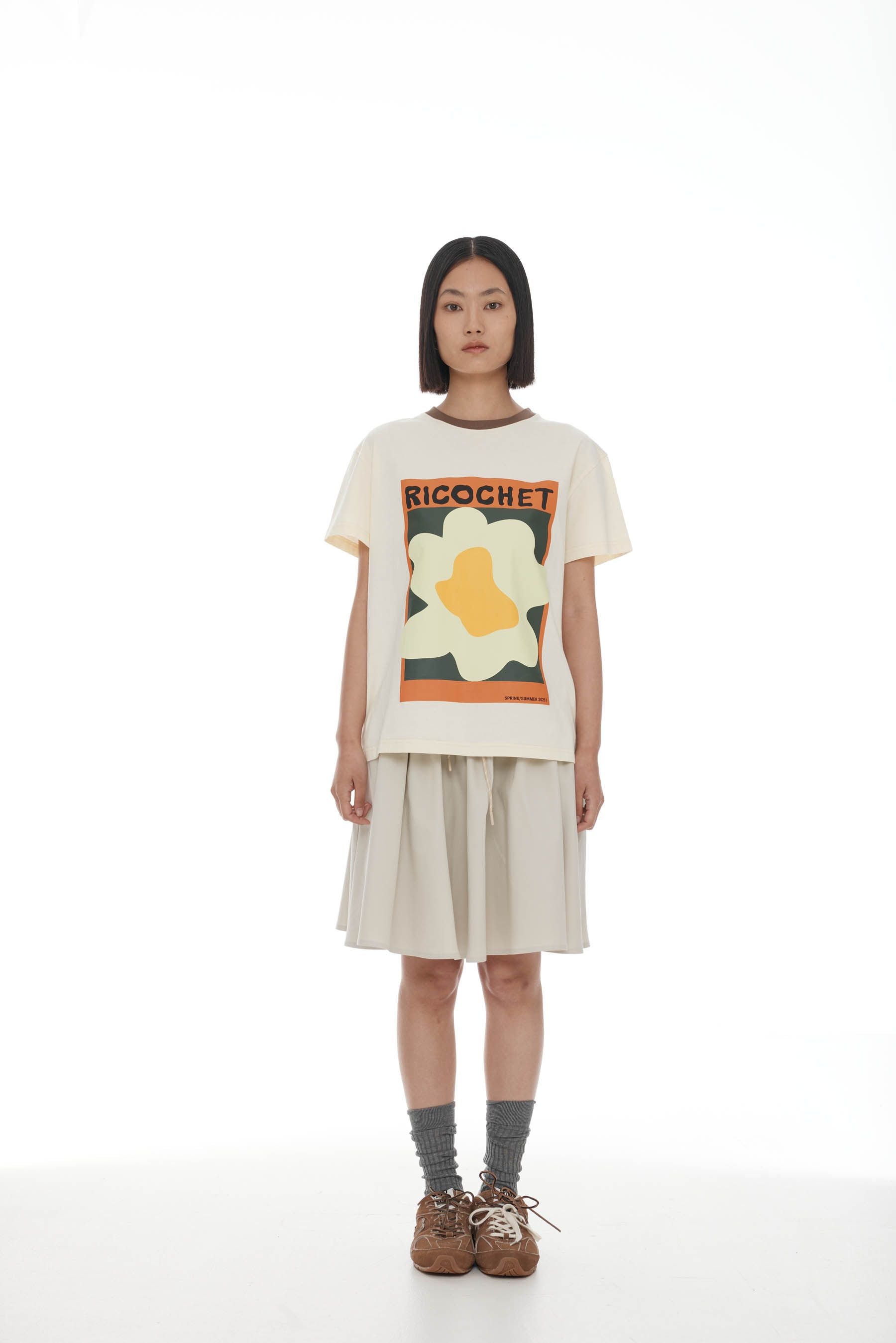 Ricochet Aiden Tee - Ivory + Mint
