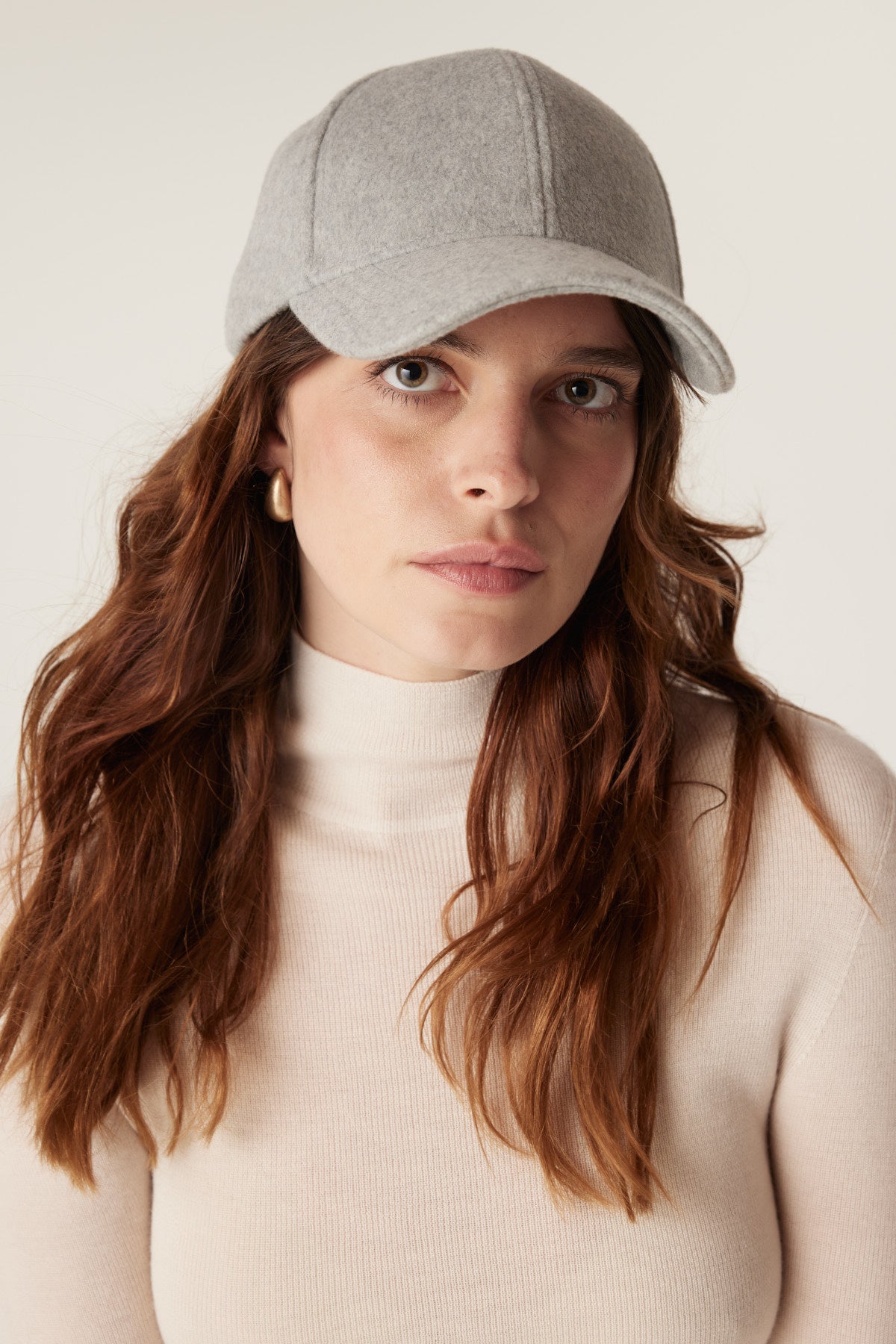 Cable Wool Cap - Grey Marle