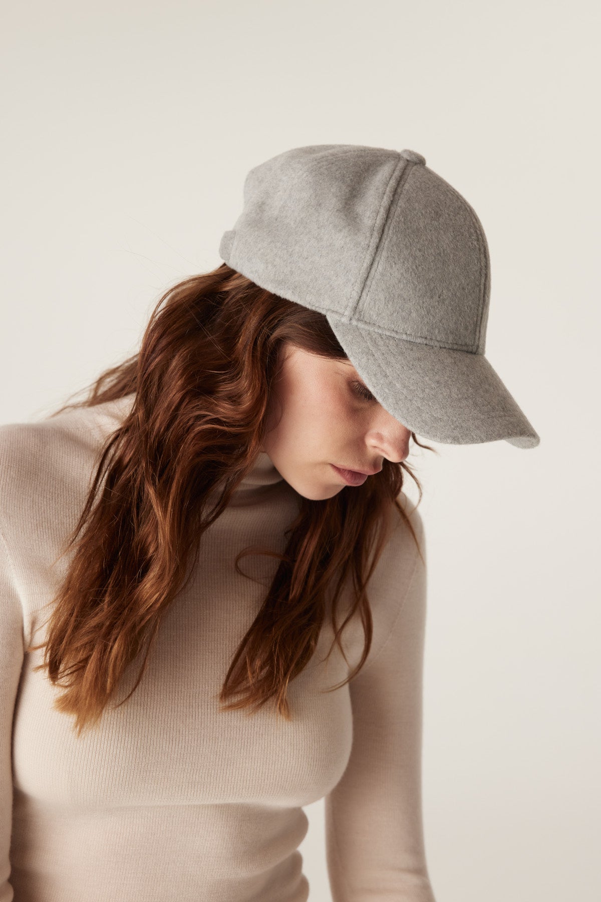 Cable Wool Cap - Grey Marle