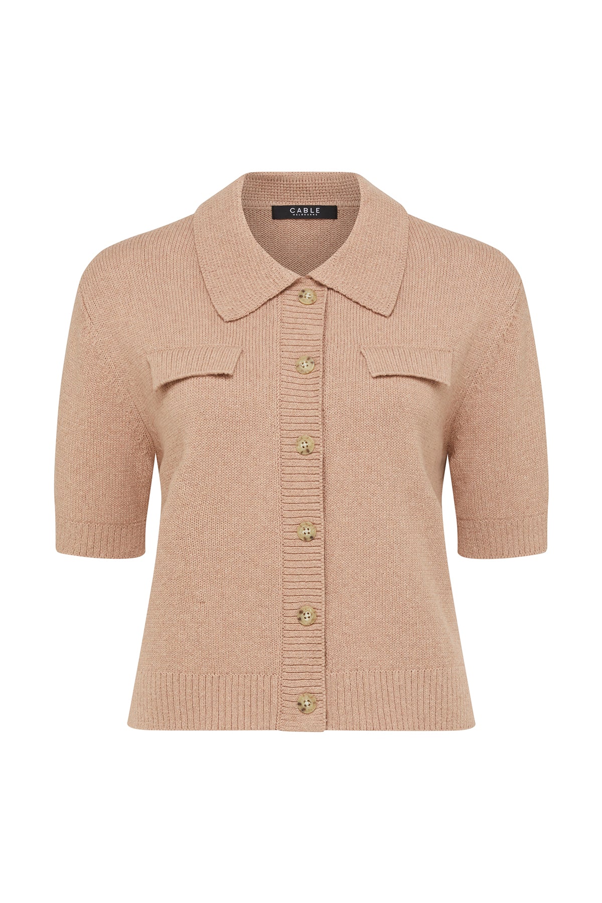 Flax Polo Cardigan