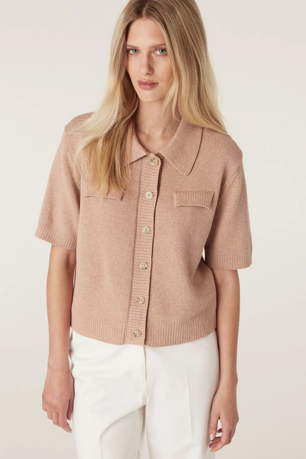 Flax Polo Cardigan