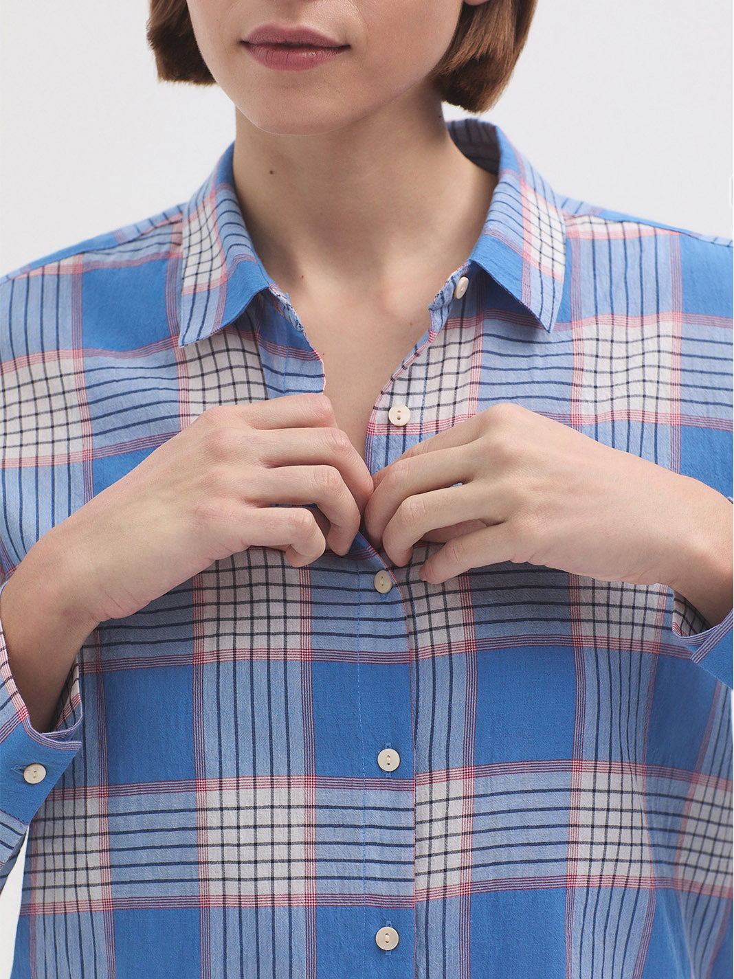 Nice Things Checkered Shirt - Blue
