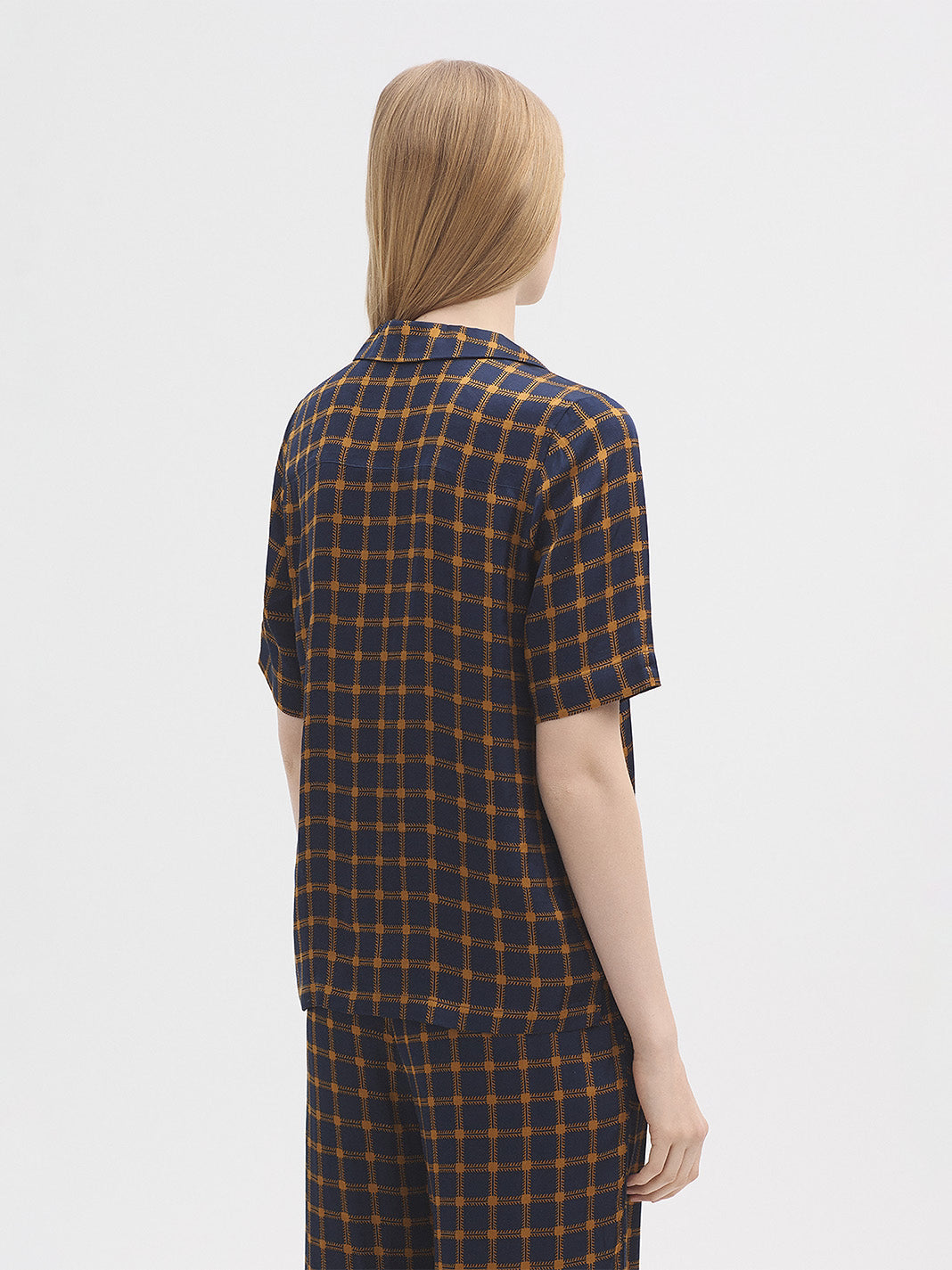 Garden Checks Satin Shirt