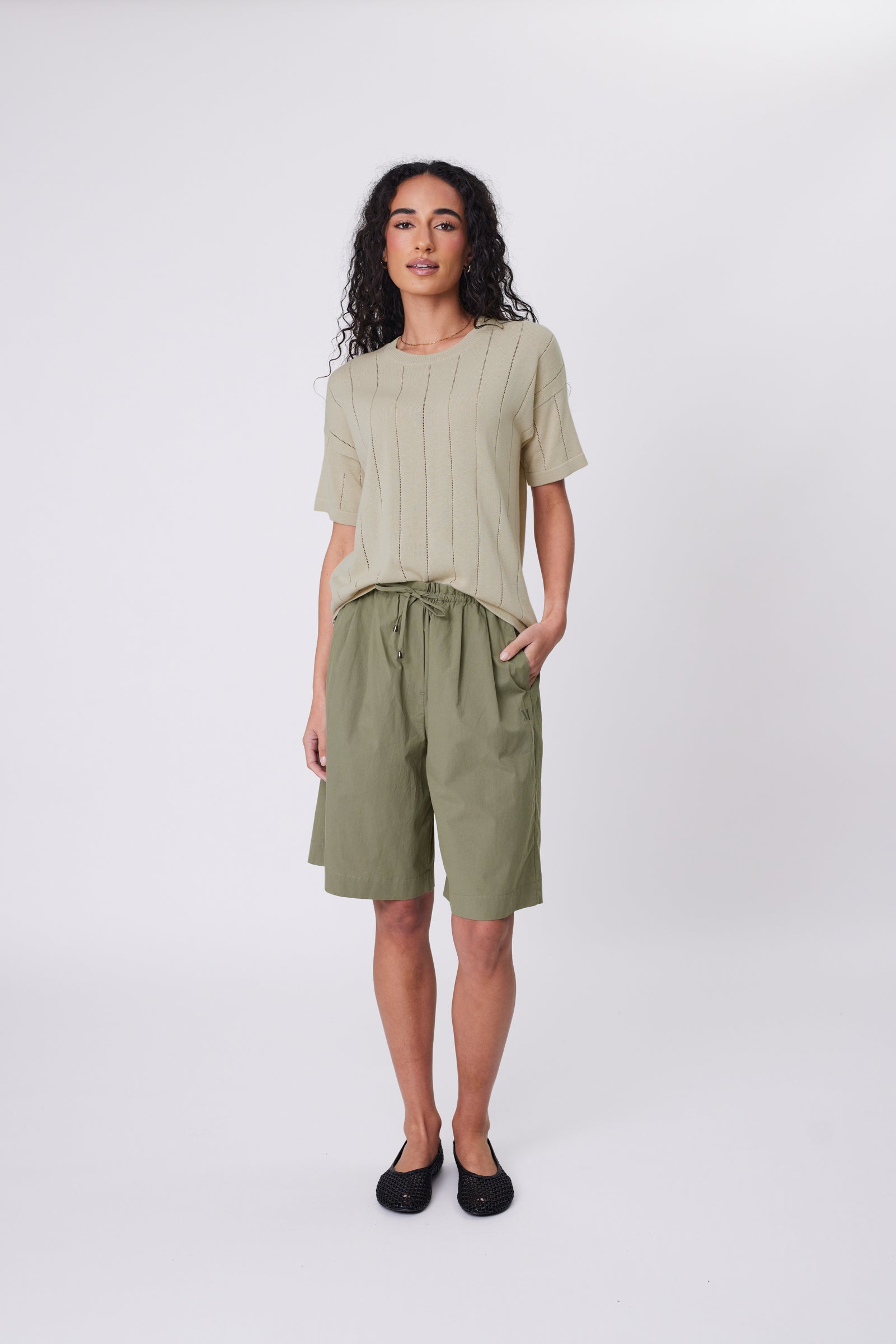 Marlow Cascade Longline Short - Laurel