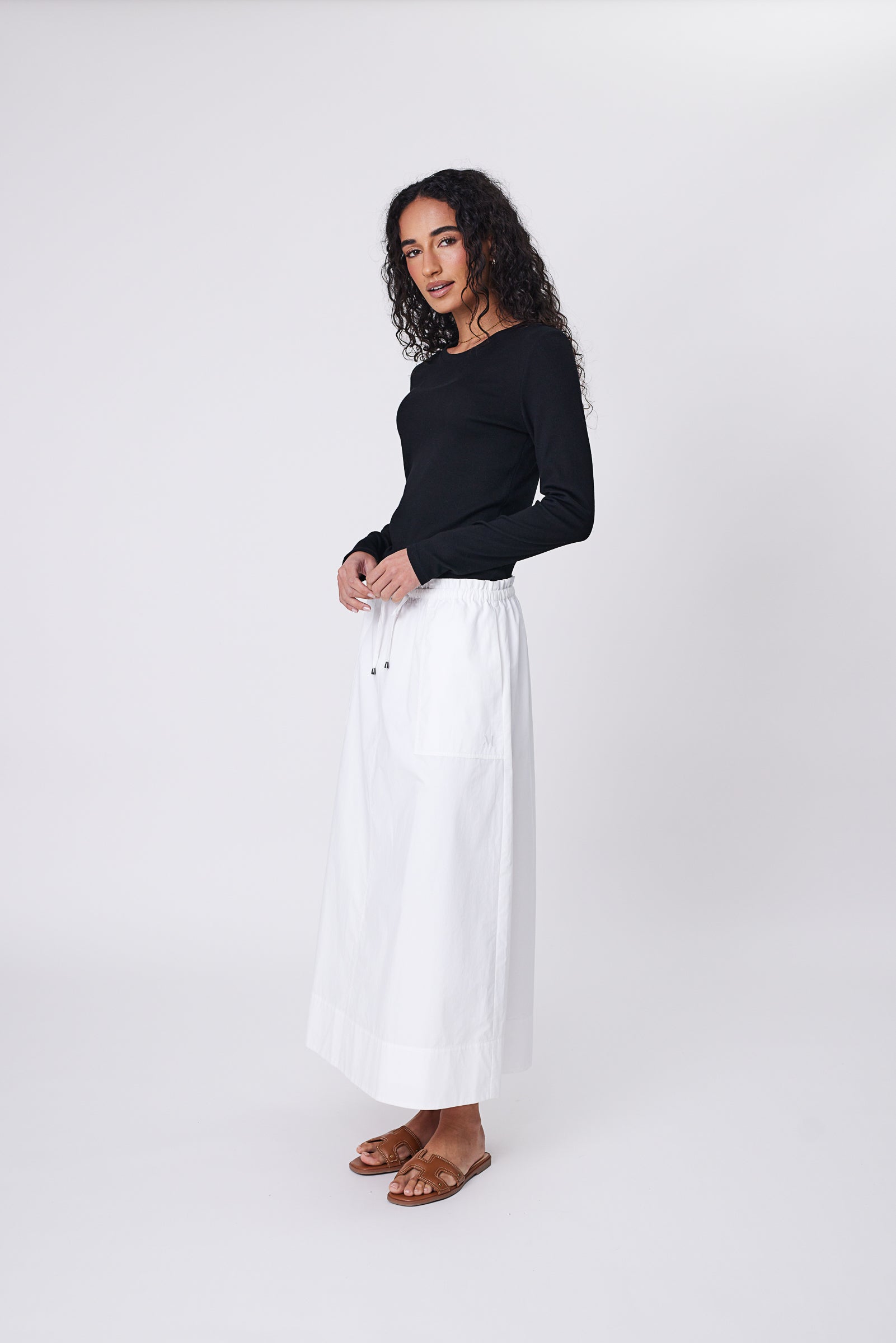 Cascade Skirt - Chalk