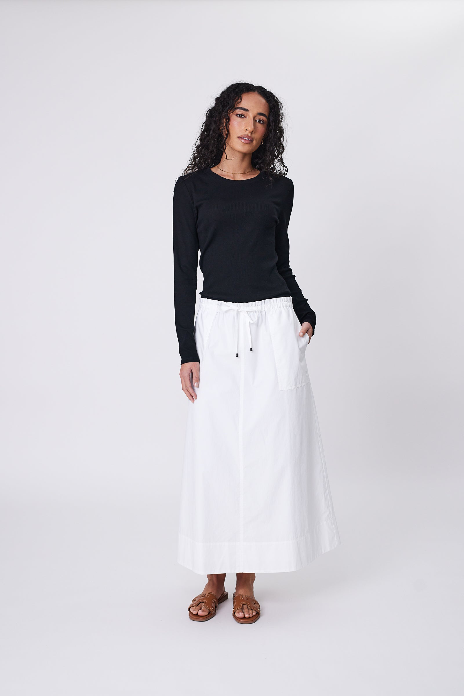 Cascade Skirt - Chalk