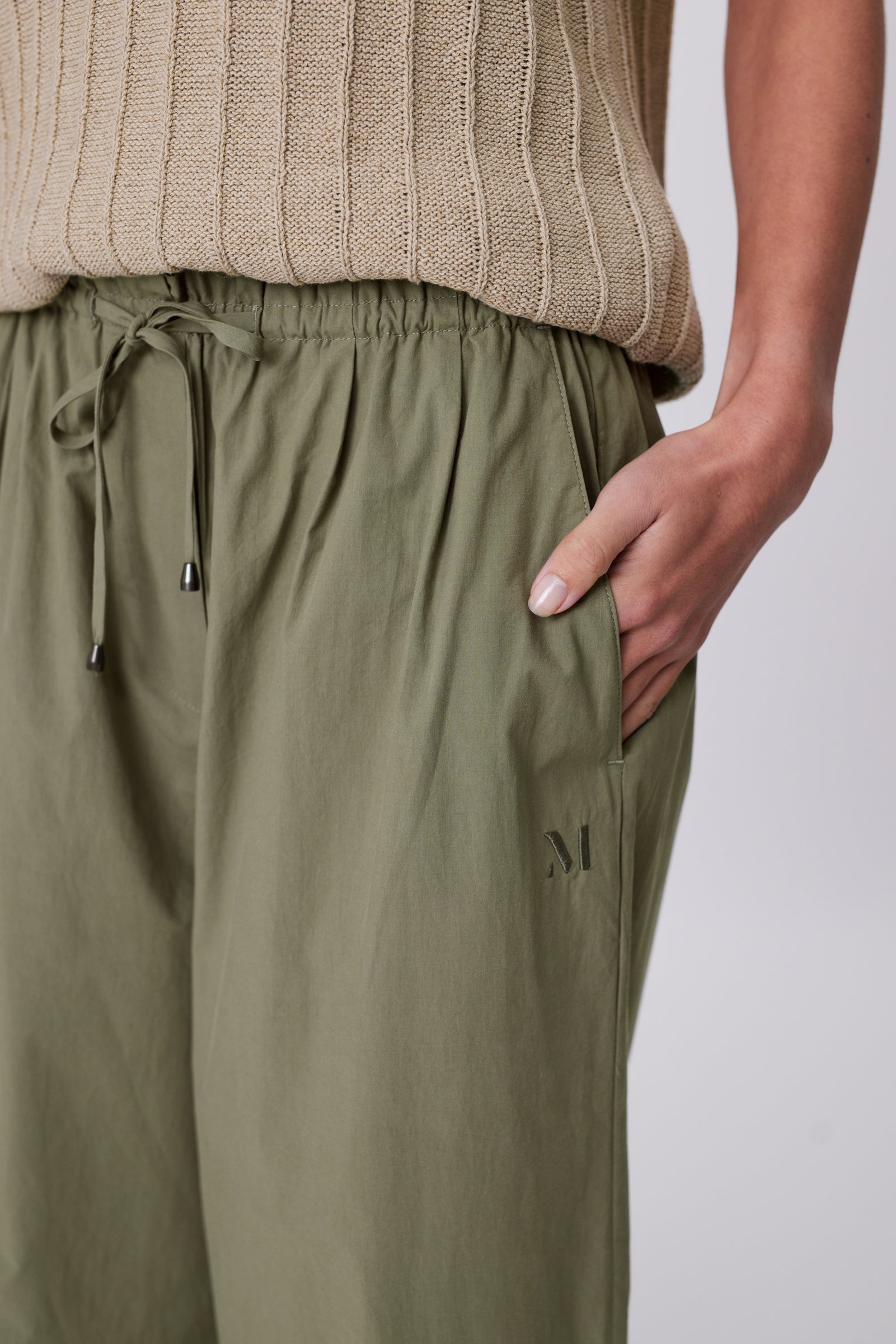 Marlow Cascade Longline Pant - Laurel