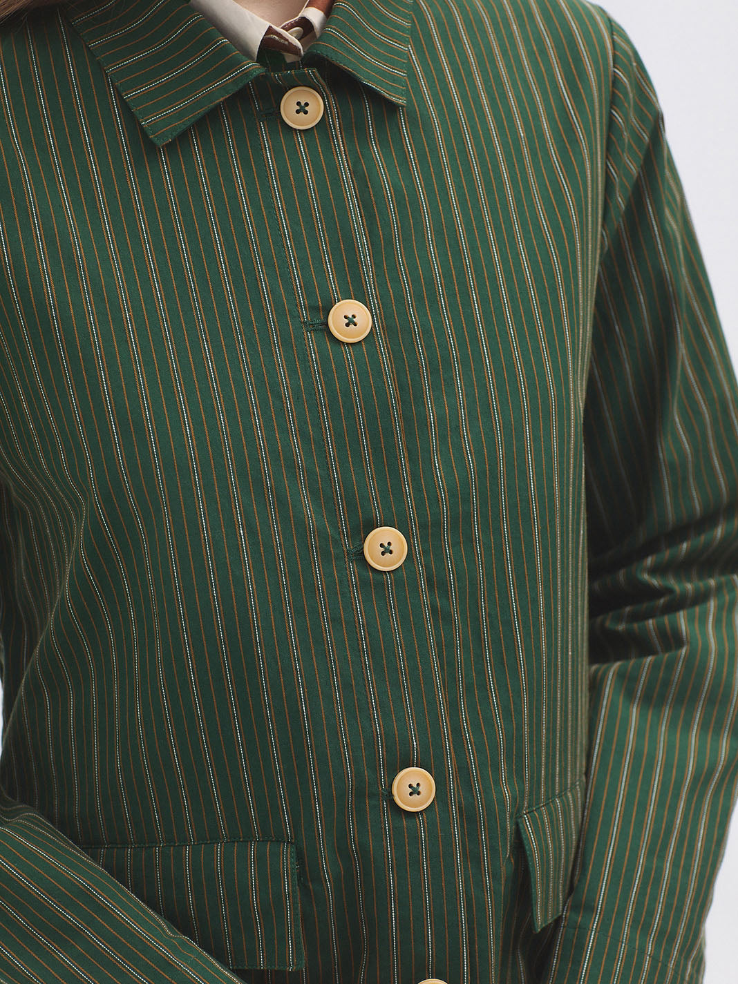 Two-Tone Striped Jacket