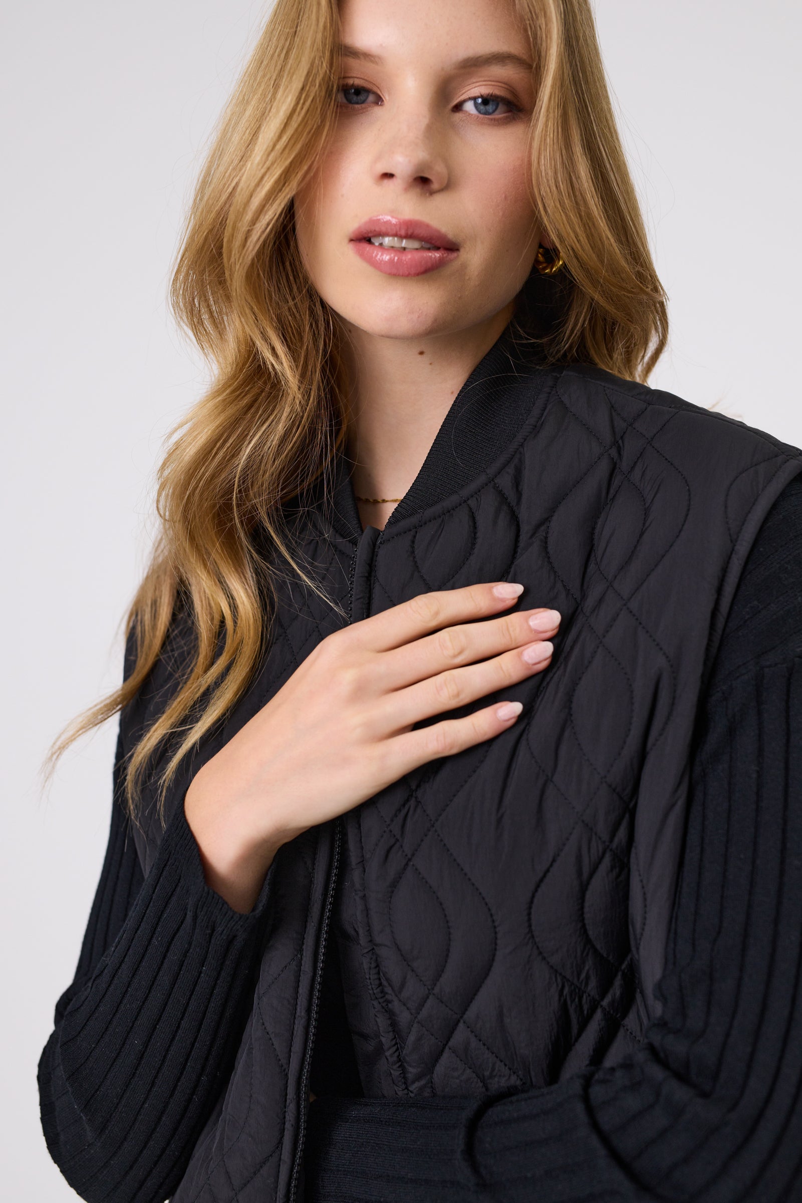 Marlow Colorado Quilted Vest - Black