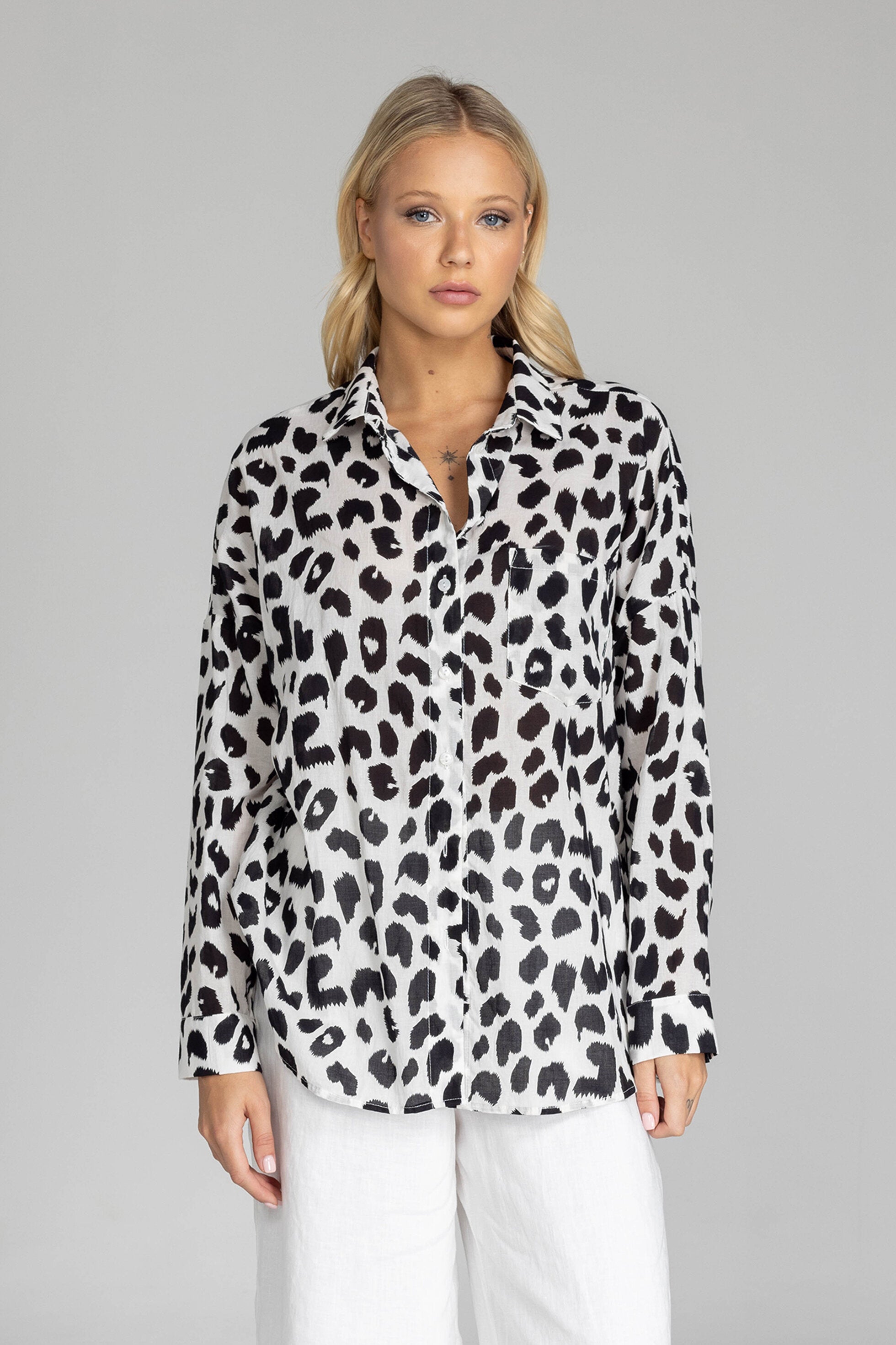 Blak Defiant Shirt - Black Leopard