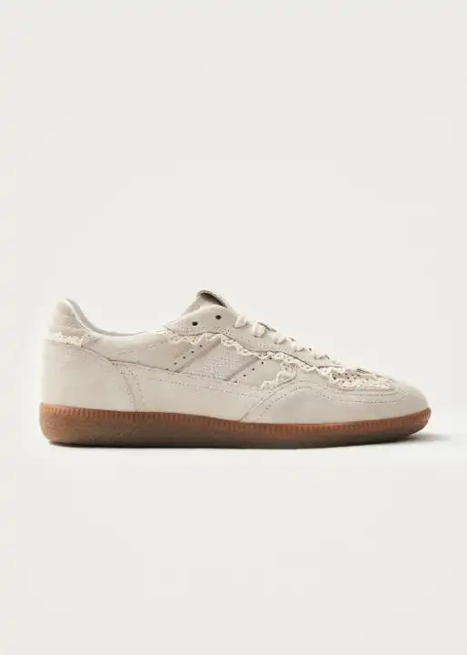 Alohas Cream Crochet Leather Sneakers - PREORDER