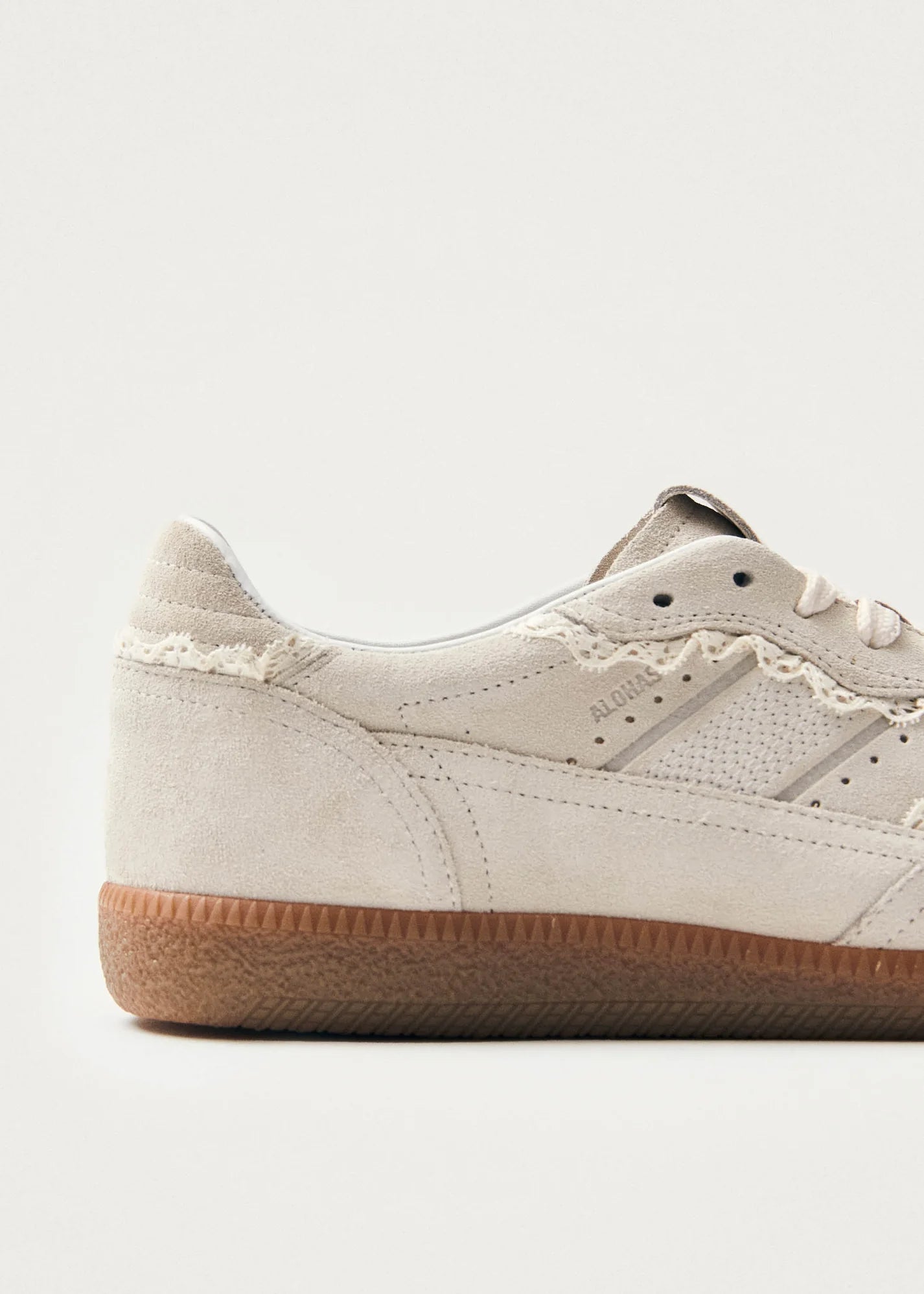 Alohas Cream Crochet Leather Sneakers - PREORDER