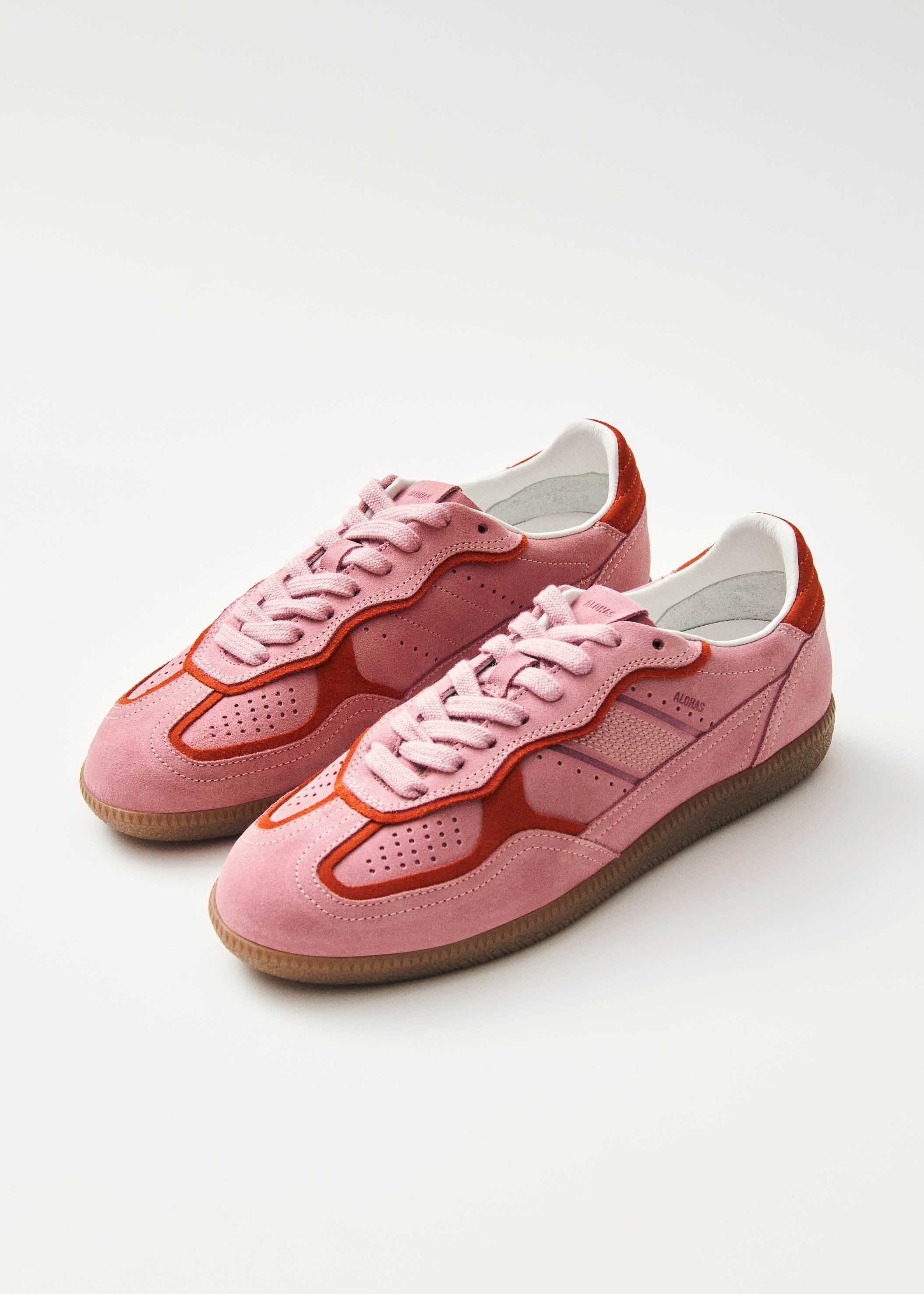 Alohas Rife Pink Leather Sneakers