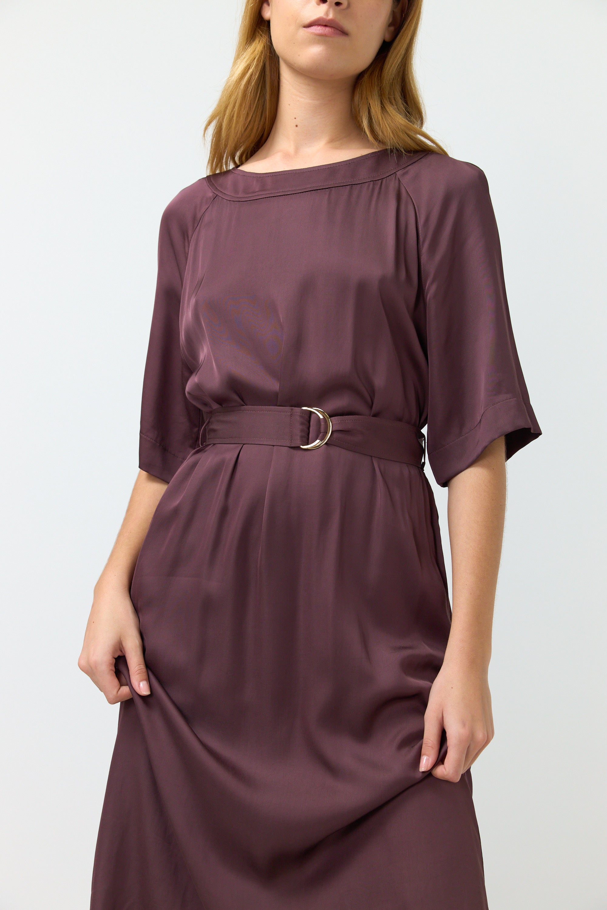 Kate Sylvester Embla Shift Dress - Aubergine