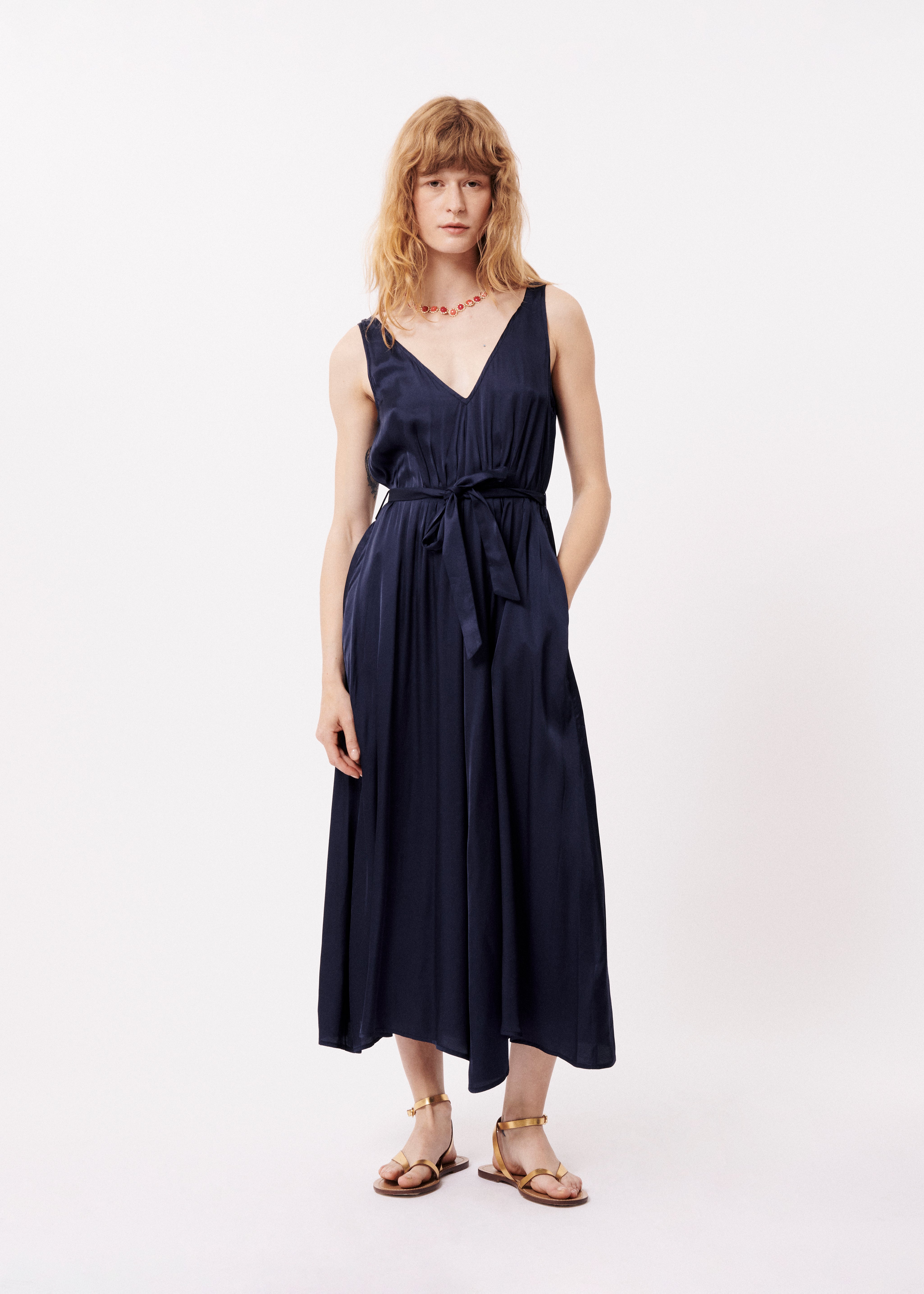 FRNCH Achouak Dress - Bleumarine