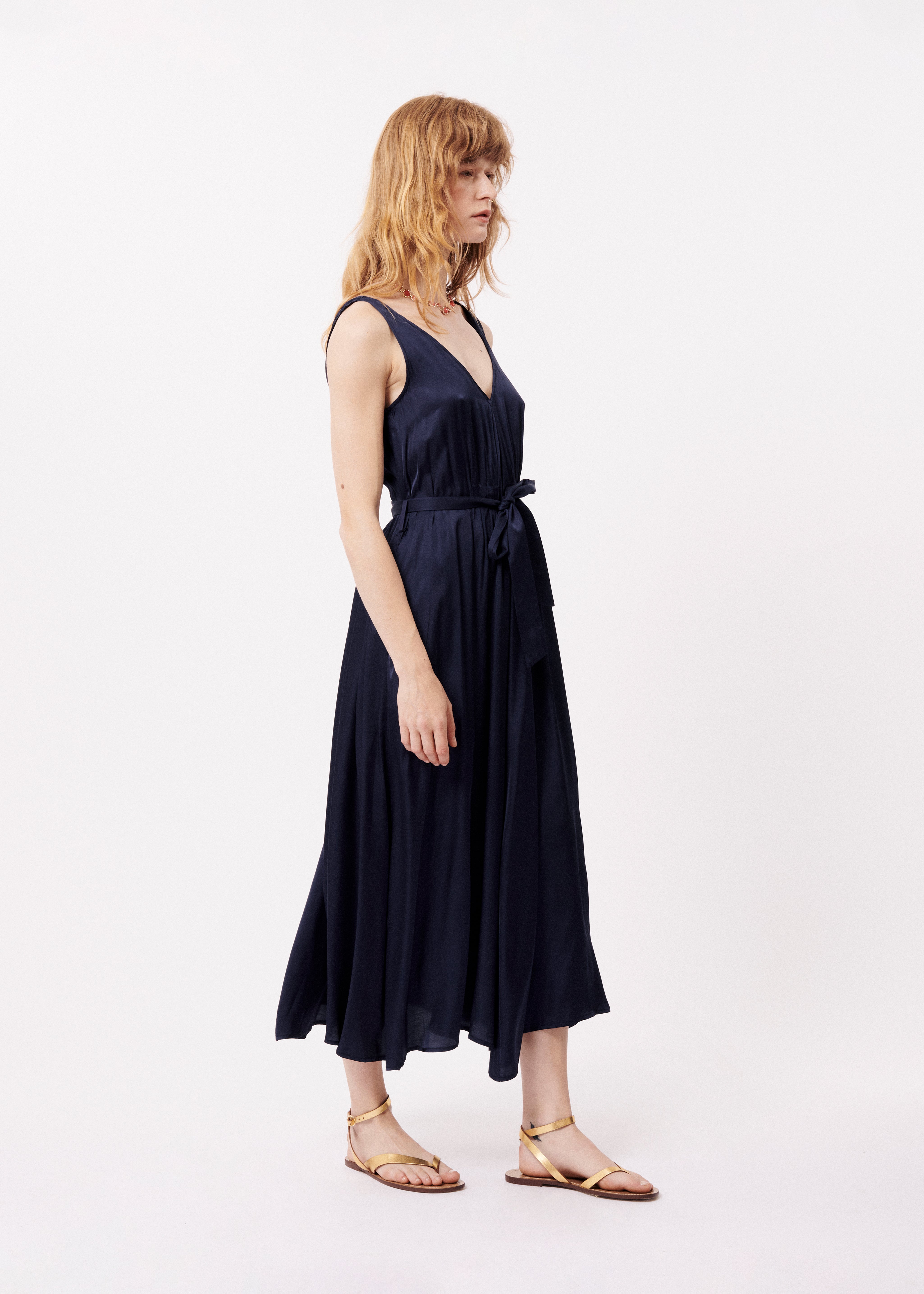 FRNCH Achouak Dress - Bleumarine