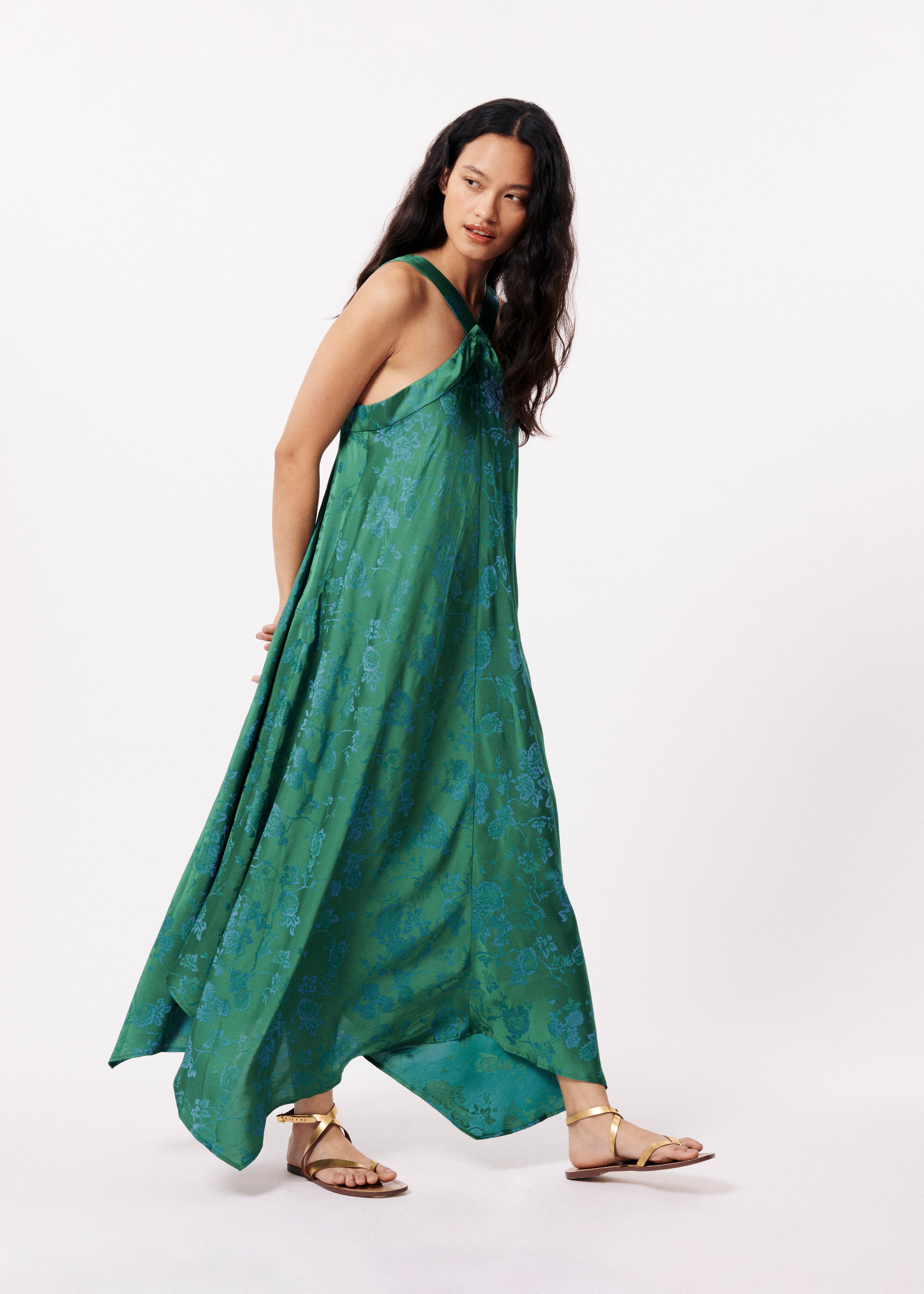 FRNCH Angelique Emerald Dress