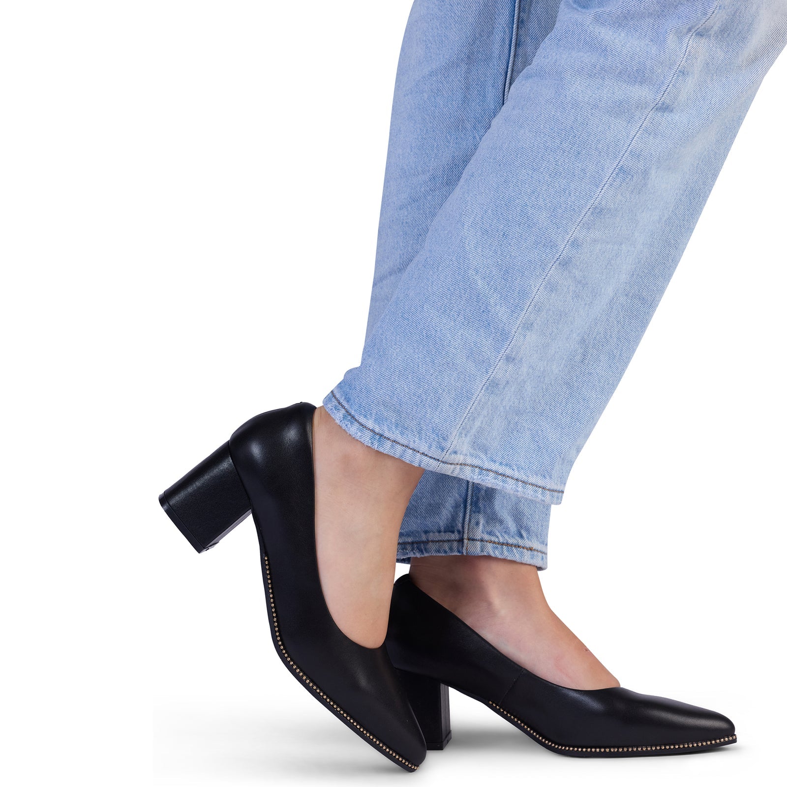 Frana Heel - Black Calf