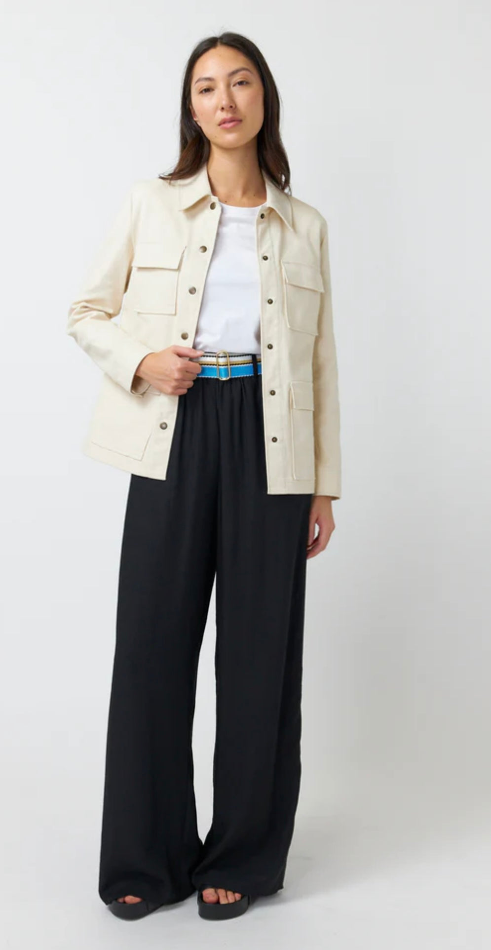 Kate Sylvester Utility Jacket - Chalk