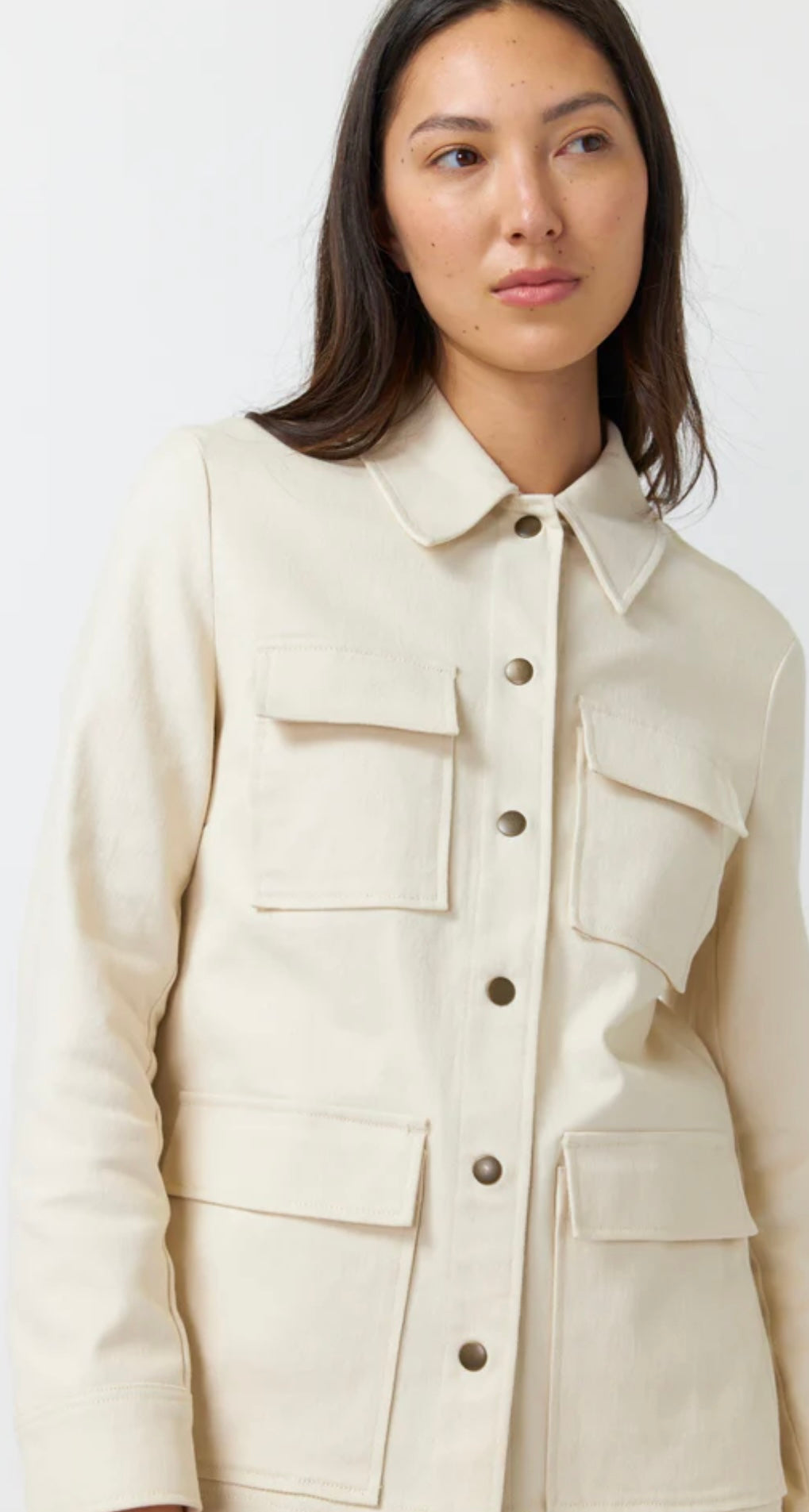 Kate Sylvester Utility Jacket - Chalk