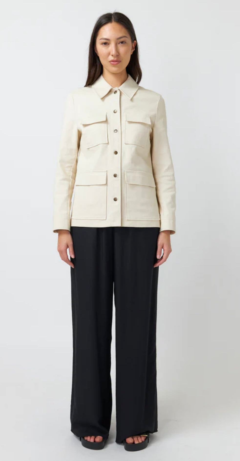 Kate Sylvester Utility Jacket - Chalk