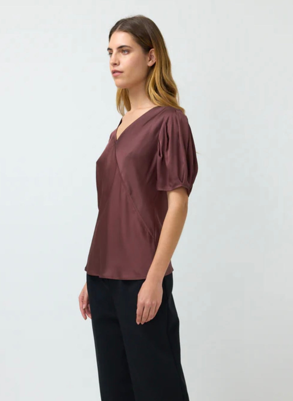 Kate Sylvester Tamzin Top - Aubergine