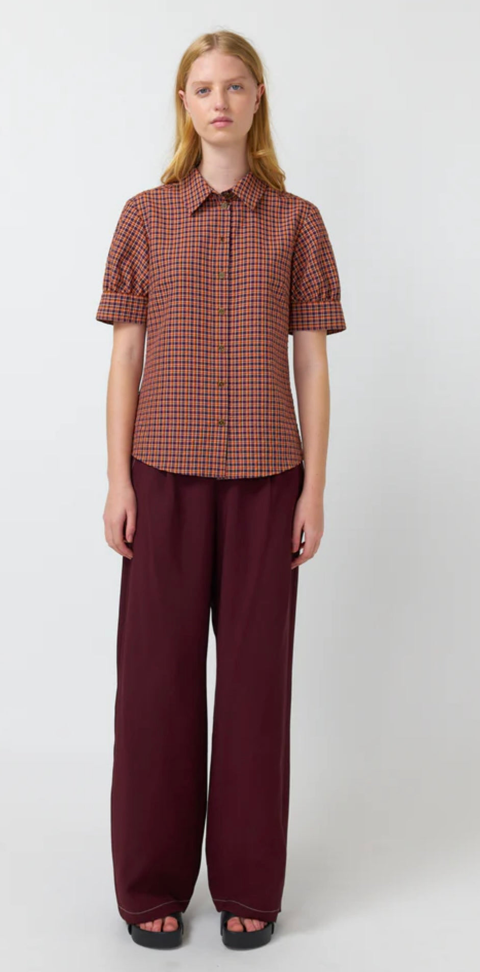 Kate Sylvester Checked Shirt - Spice