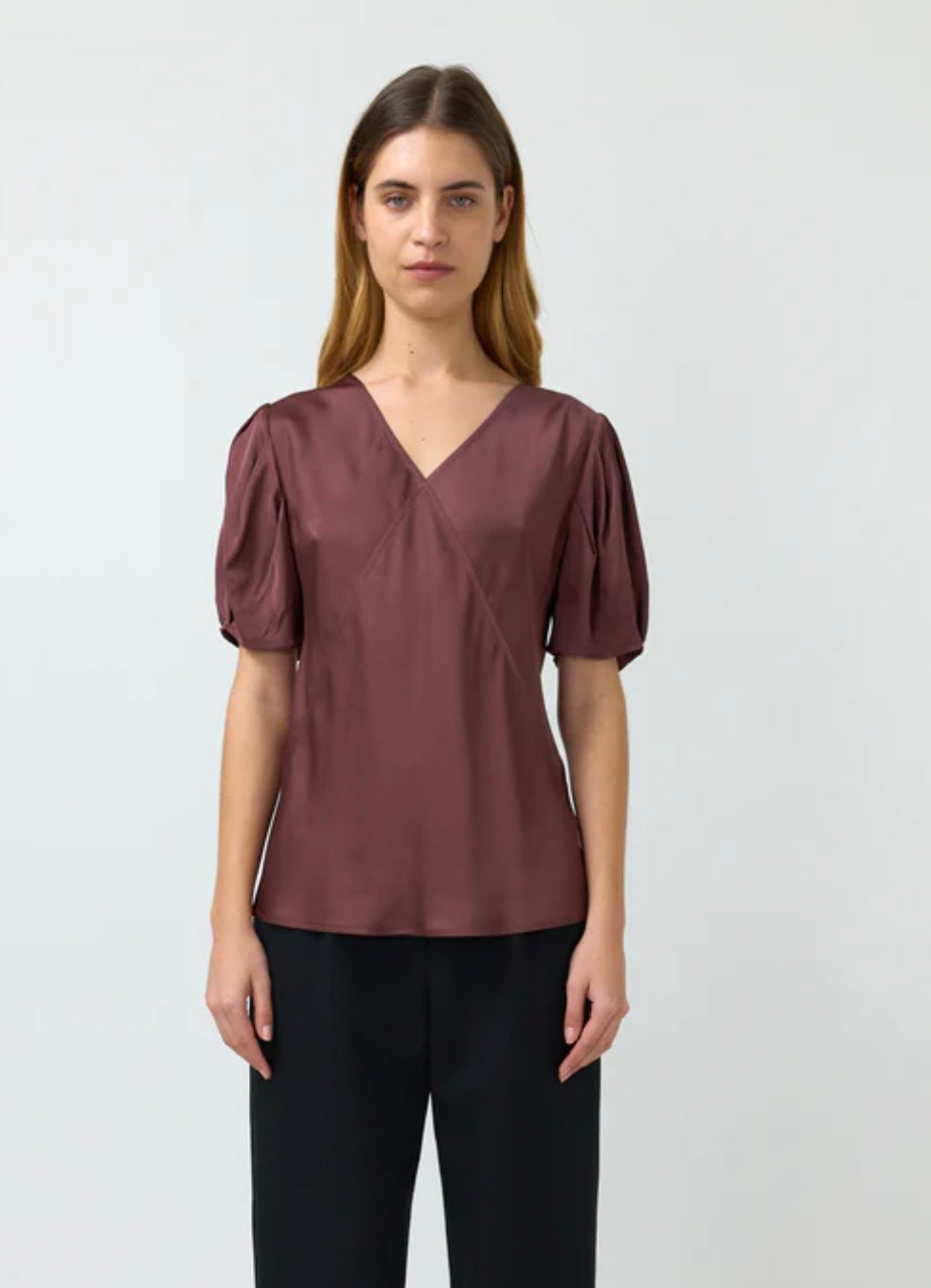 Kate Sylvester Tamzin Top - Aubergine