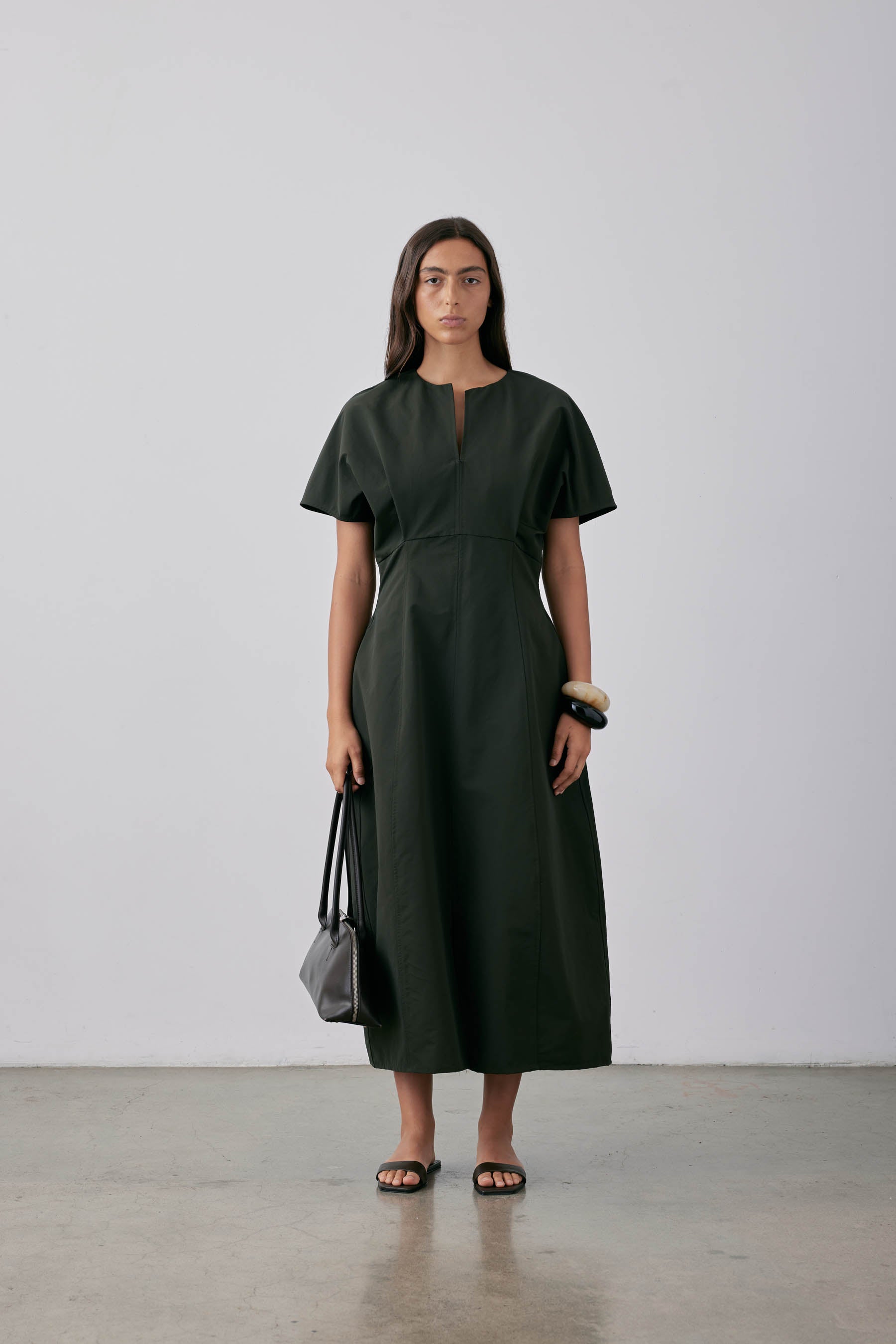 Gregory Mako Dress - Dark Khaki