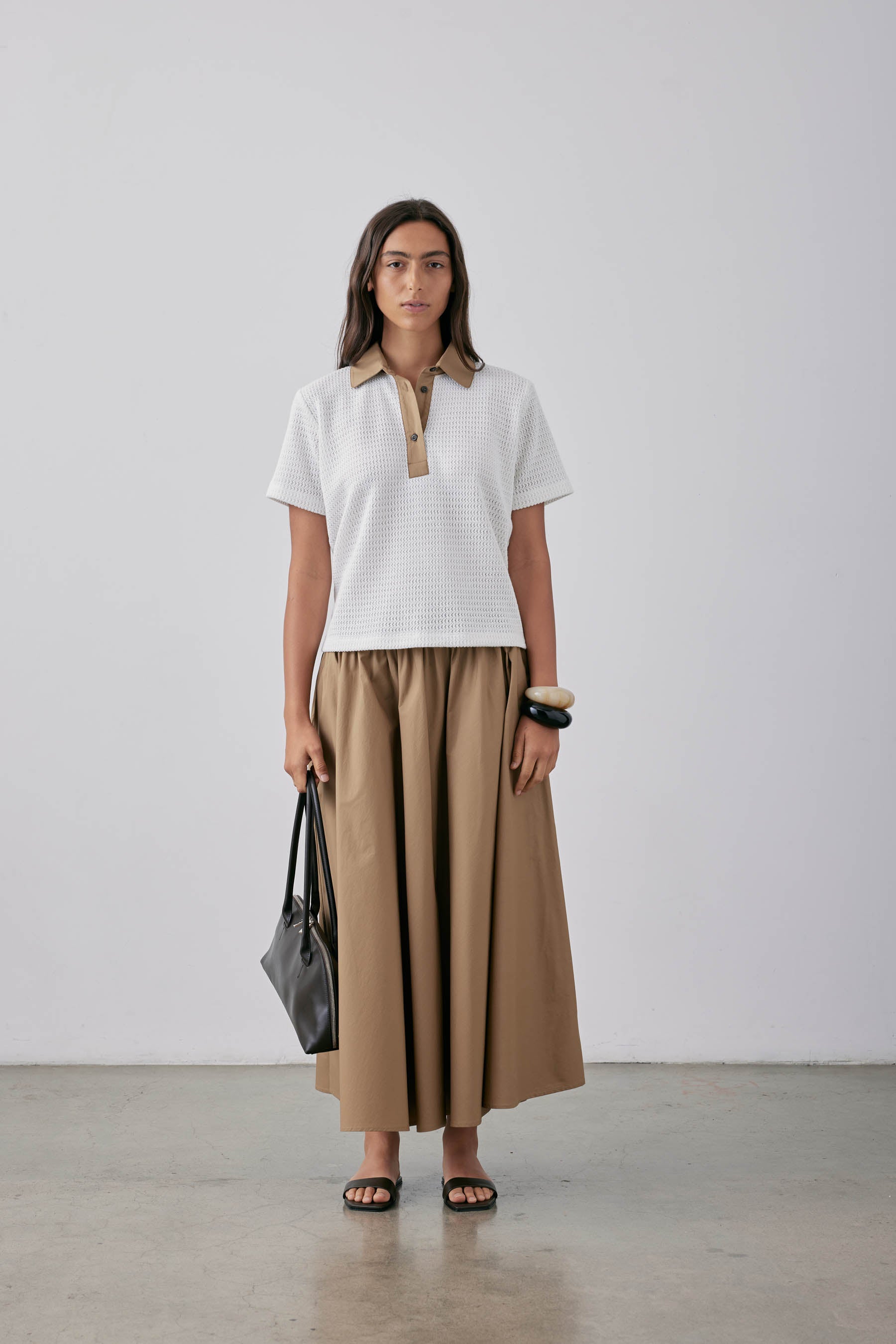 Gregory Alma Top - Biscuit/Parchment