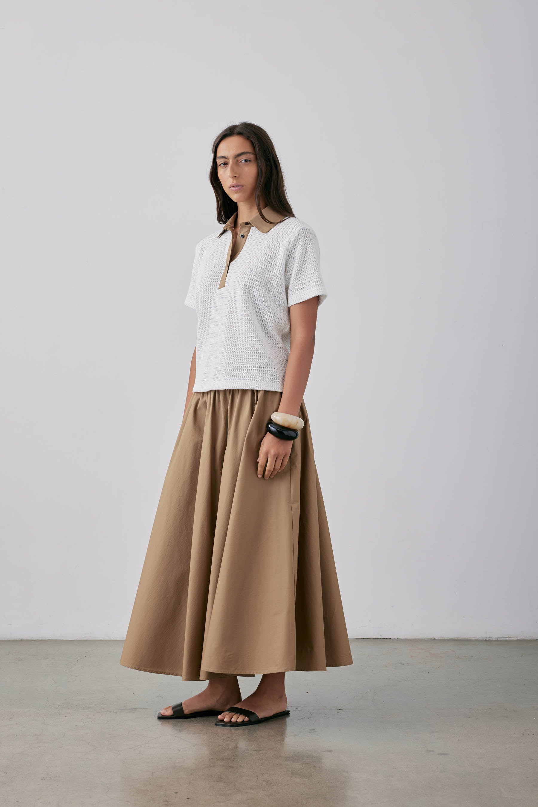 Gregory Alma Top - Biscuit/Parchment