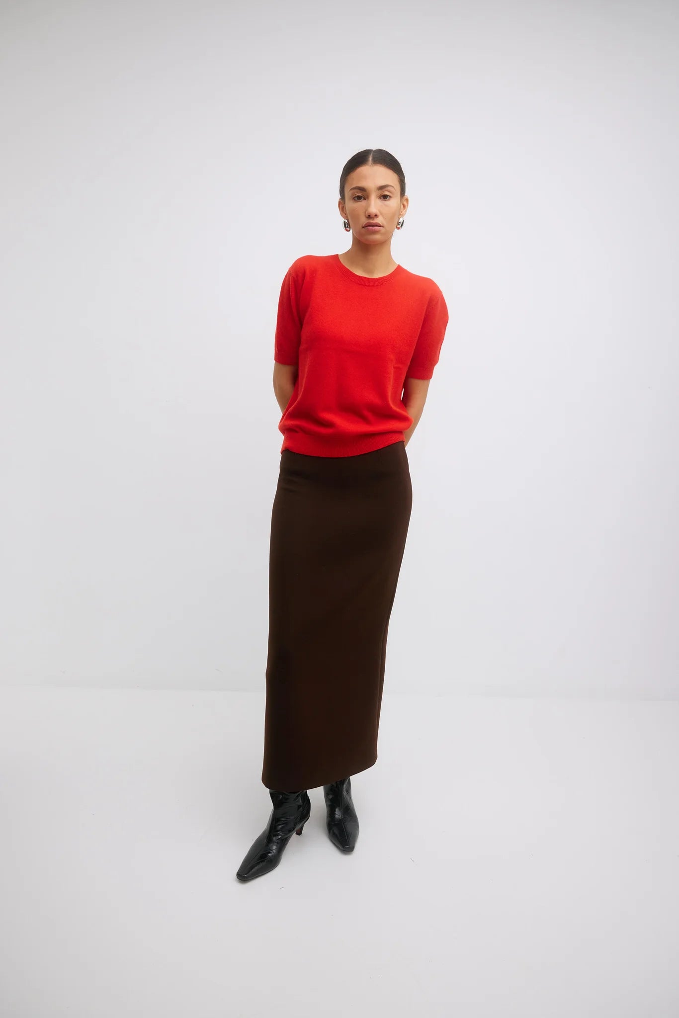 Gregory Farrah Jumper - Lipstick Red
