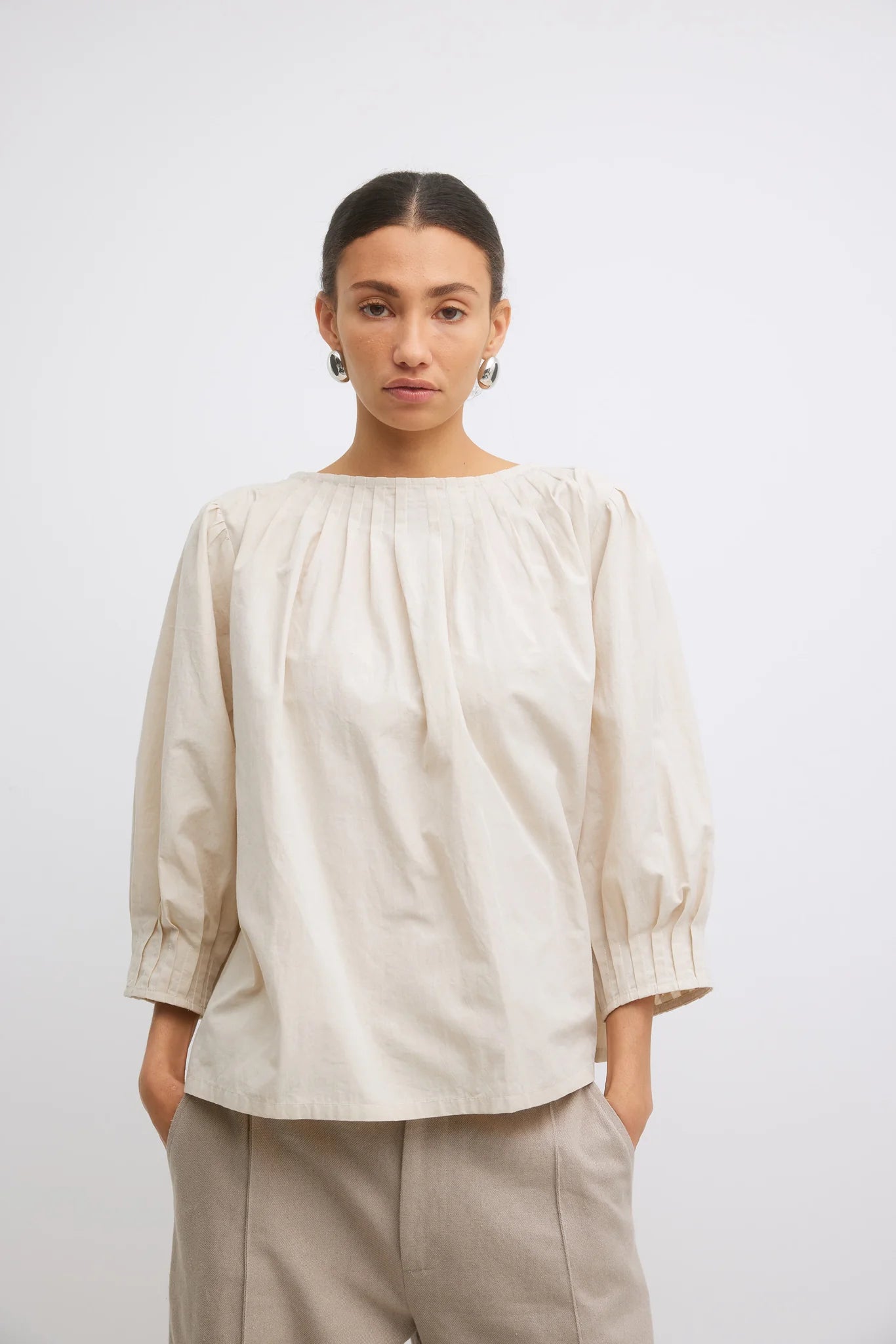 Gregory Pedro Top - Parchment