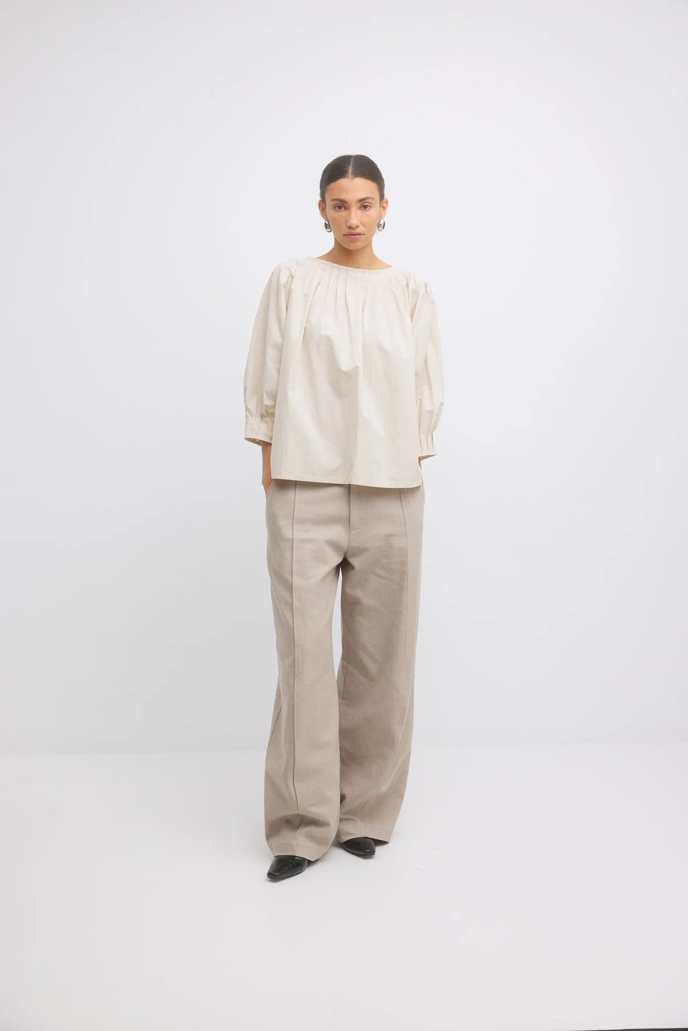 Gregory Pedro Top - Parchment