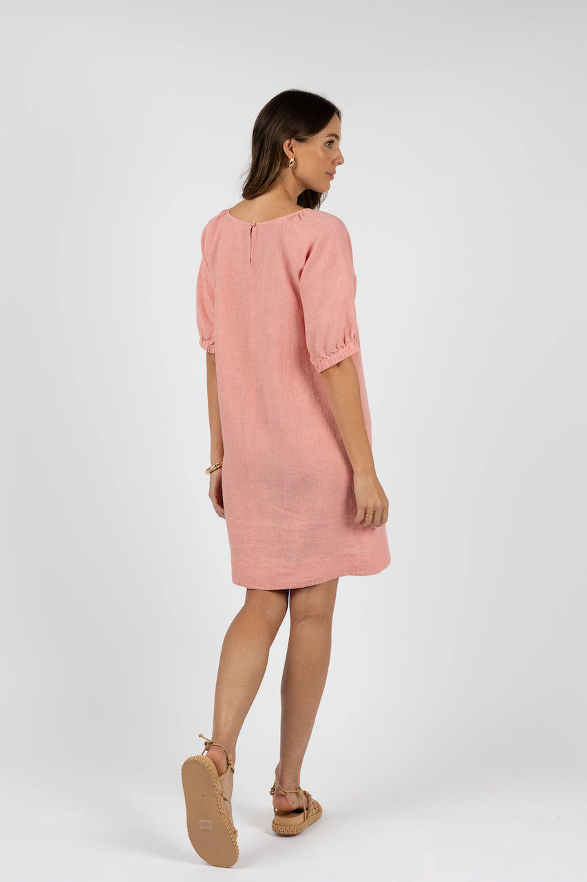 Humidity Lagoon Shift Dress - Blush