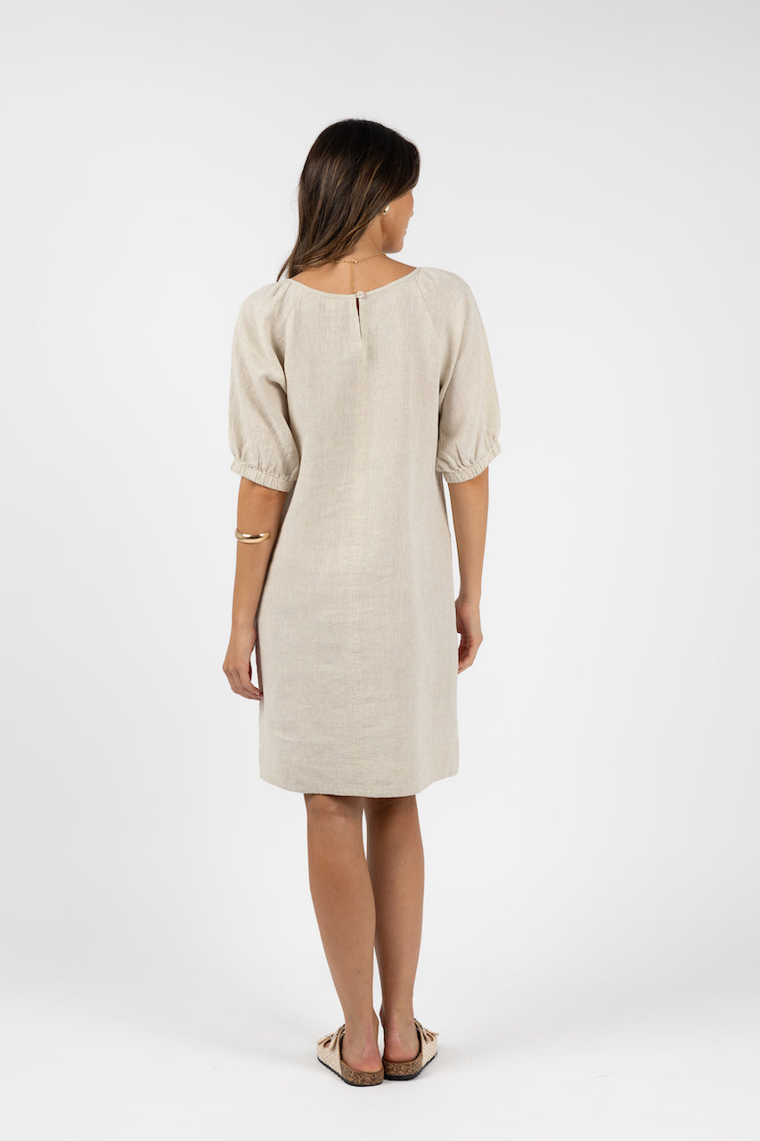 Humidity Lagoon Shift Dress - Natural