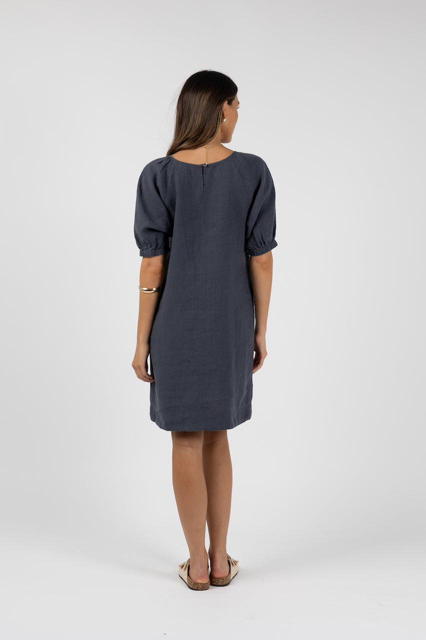 Humidity Lagoon Shift Dress - Steel