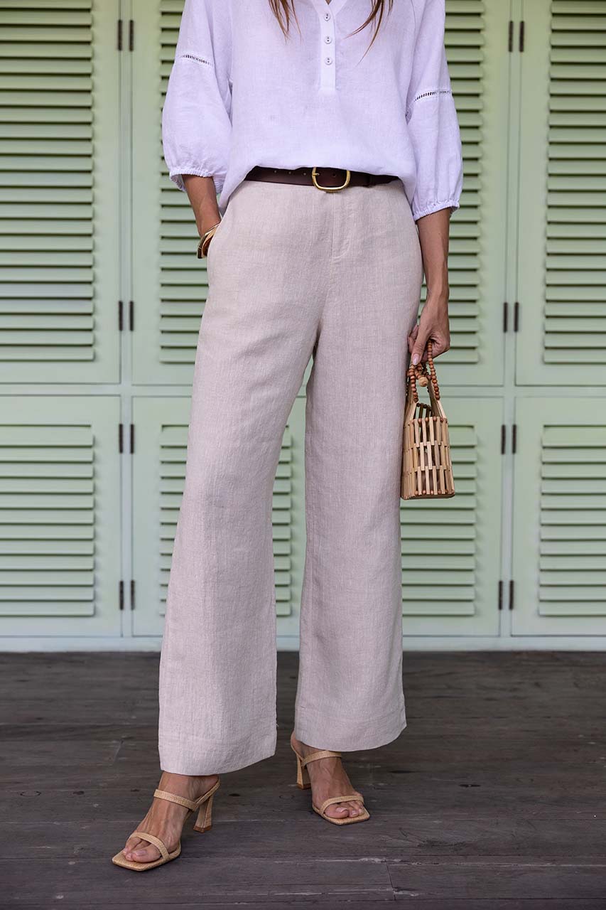 Humidity Fleetwood Linen Pant - Natural