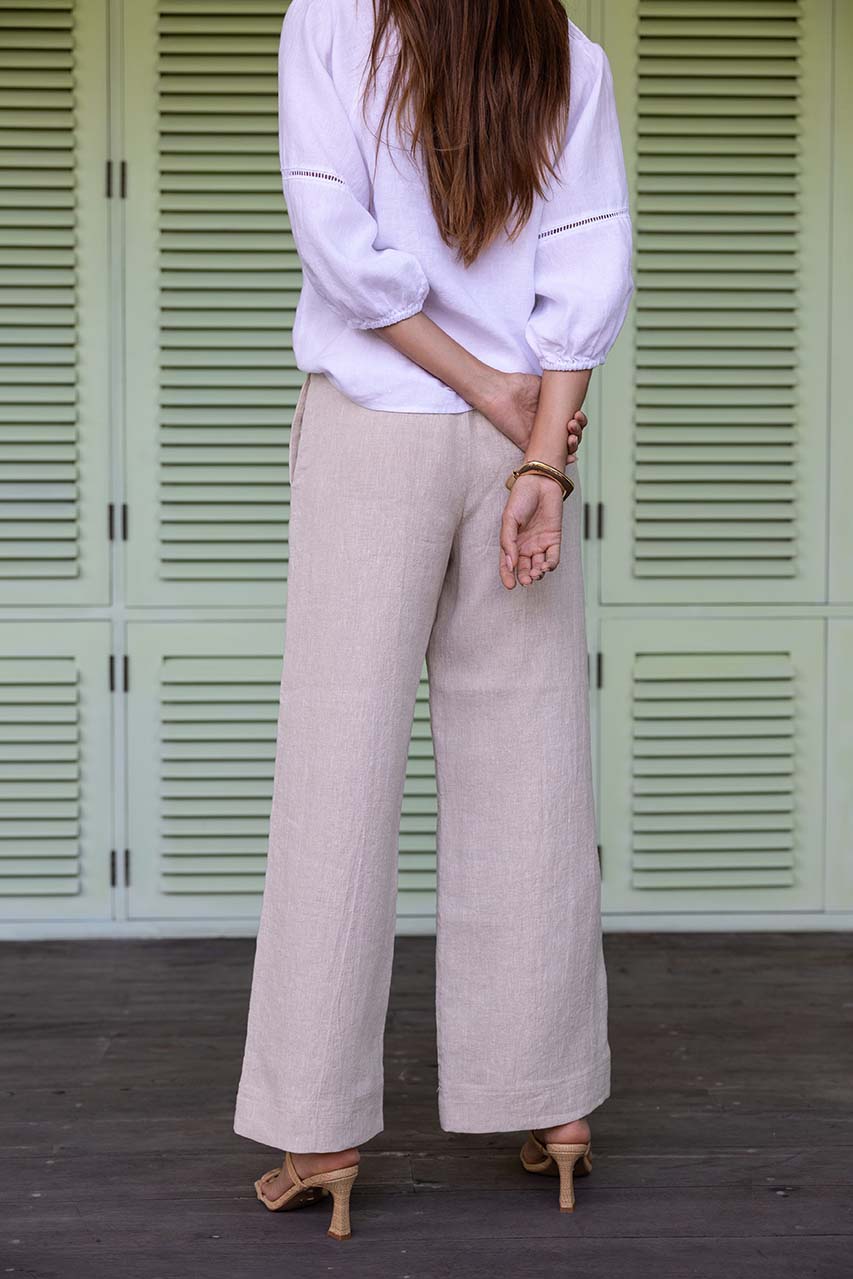 Humidity Fleetwood Linen Pant - Natural