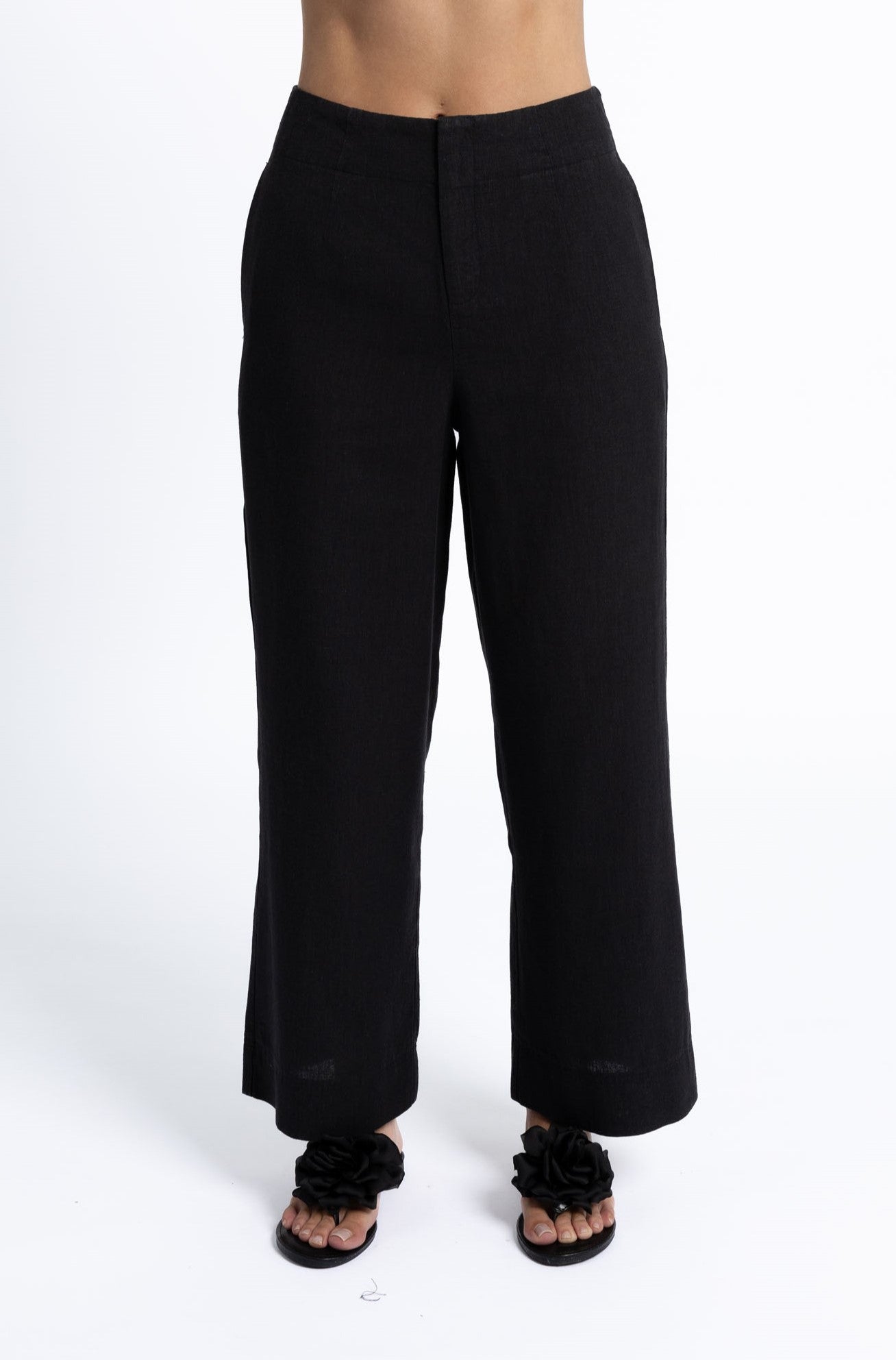 Humidity Fleetwood Linen Pant - Black