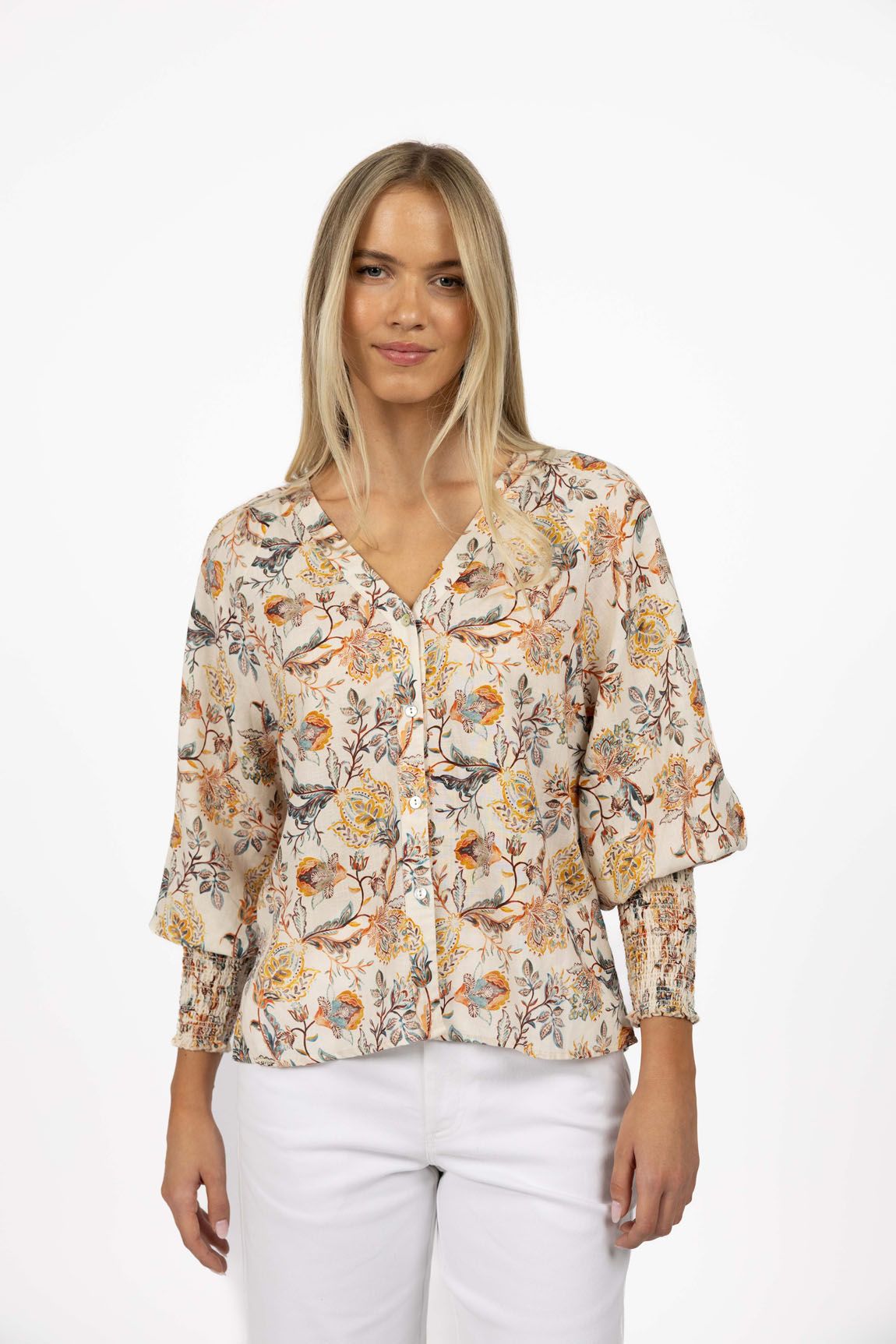 Humidity Frances Blouse - Kaffir Print