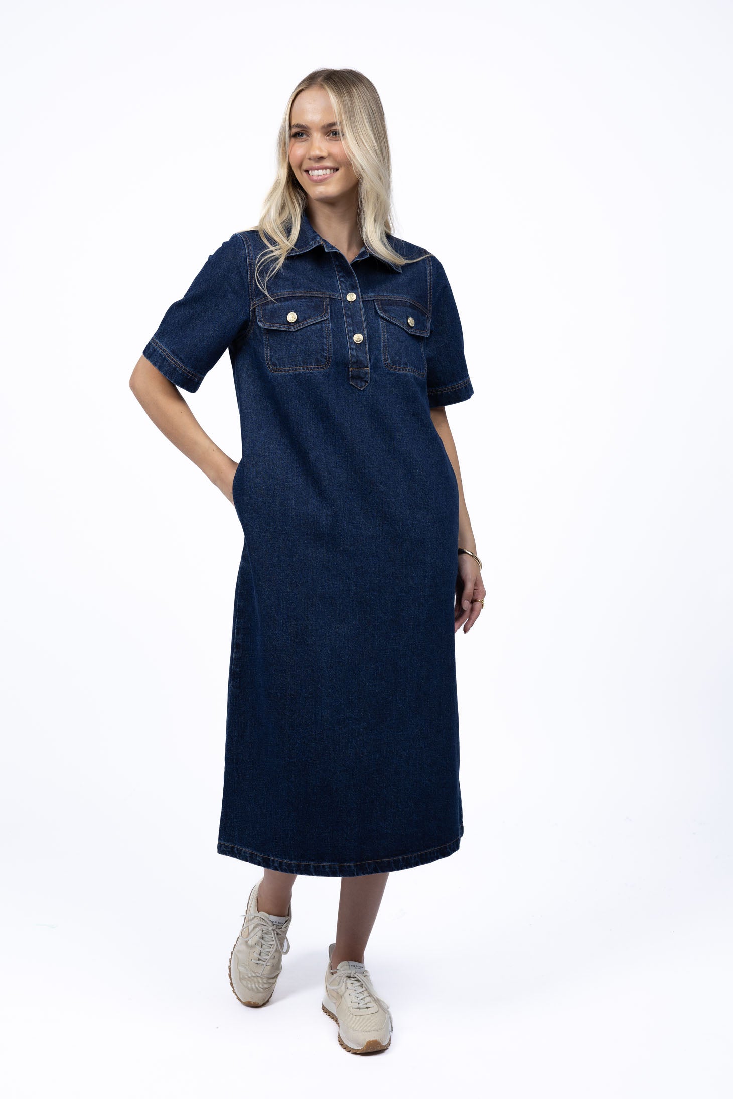 Humidity Amici Dress - Dark Blue