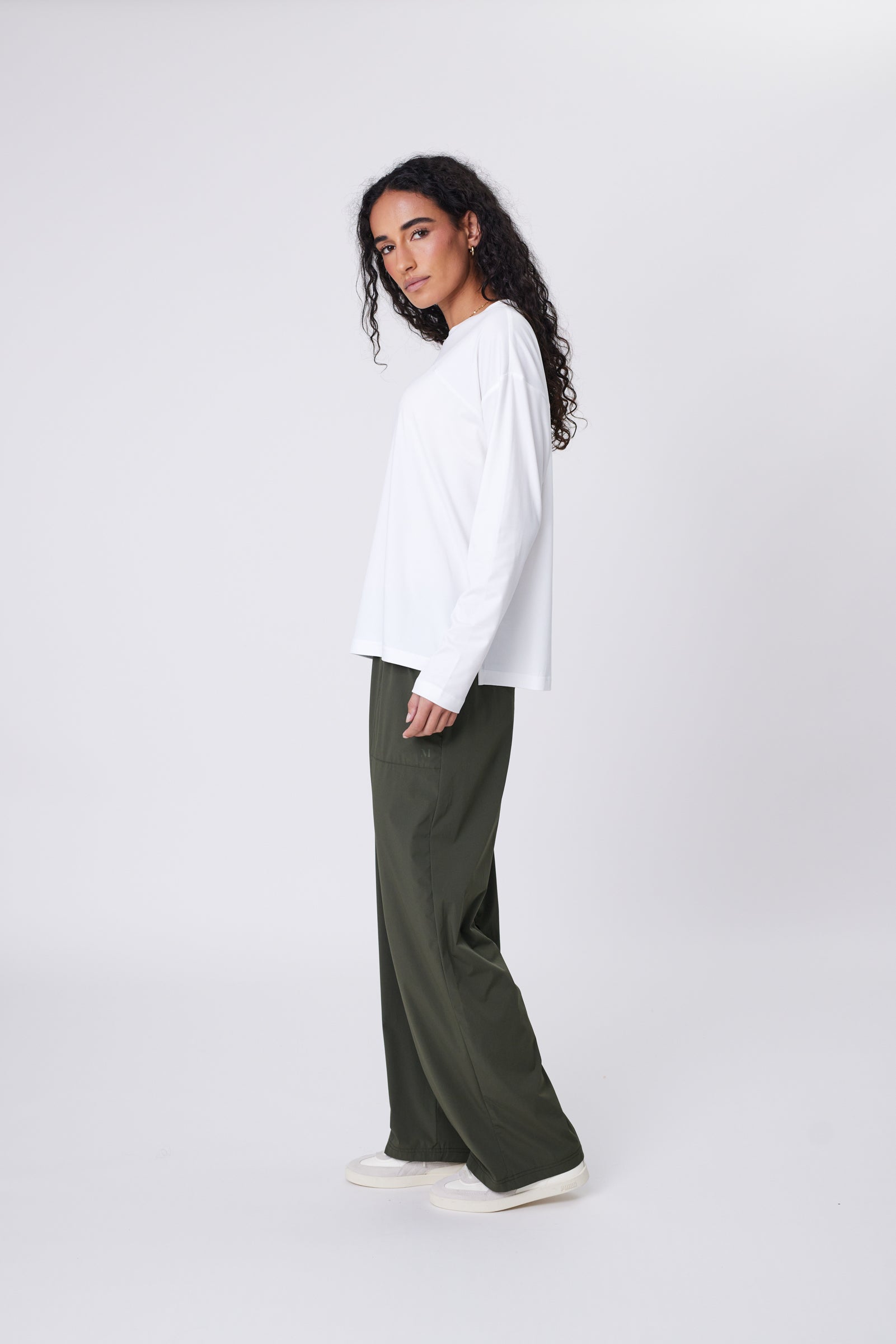 Half Time Long Sleeve Tee - Ivory