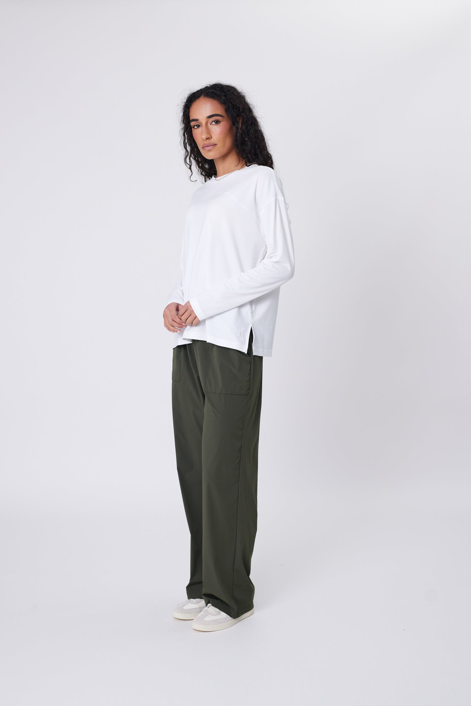 Half Time Long Sleeve Tee - Ivory