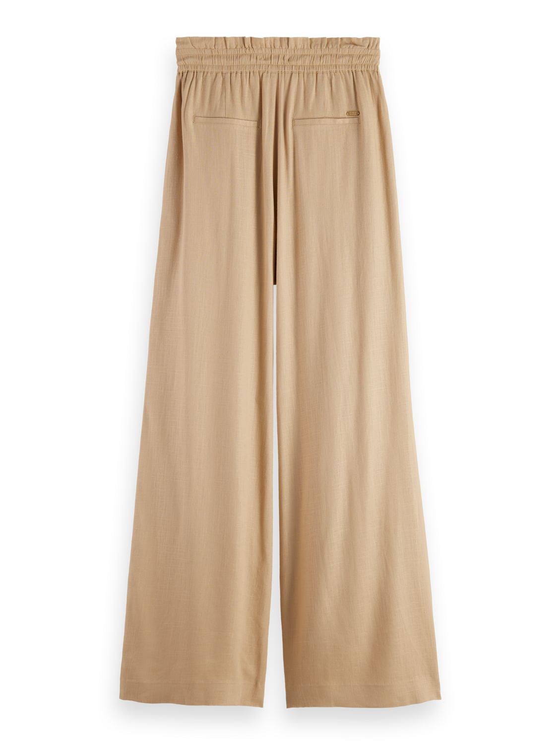 Scotch & Soda Linen Pull On Pant - Mocha