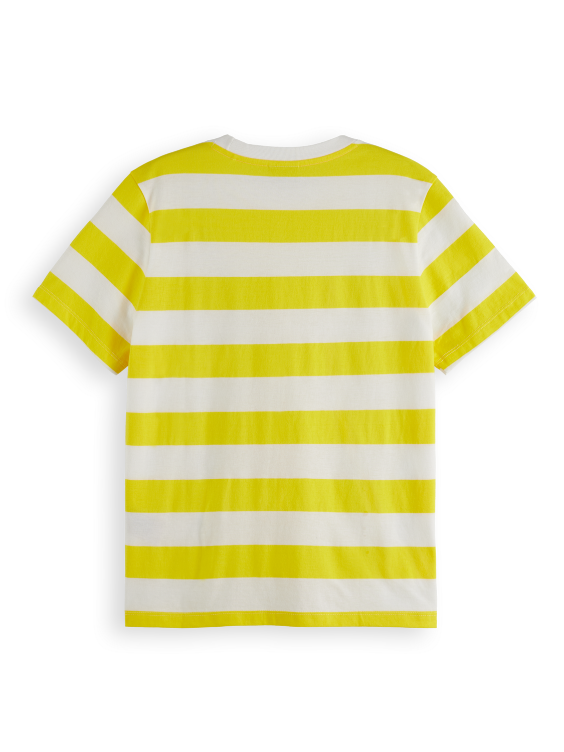 Scotch & Soda Regular Fit Striped T-Shirt - Yellow