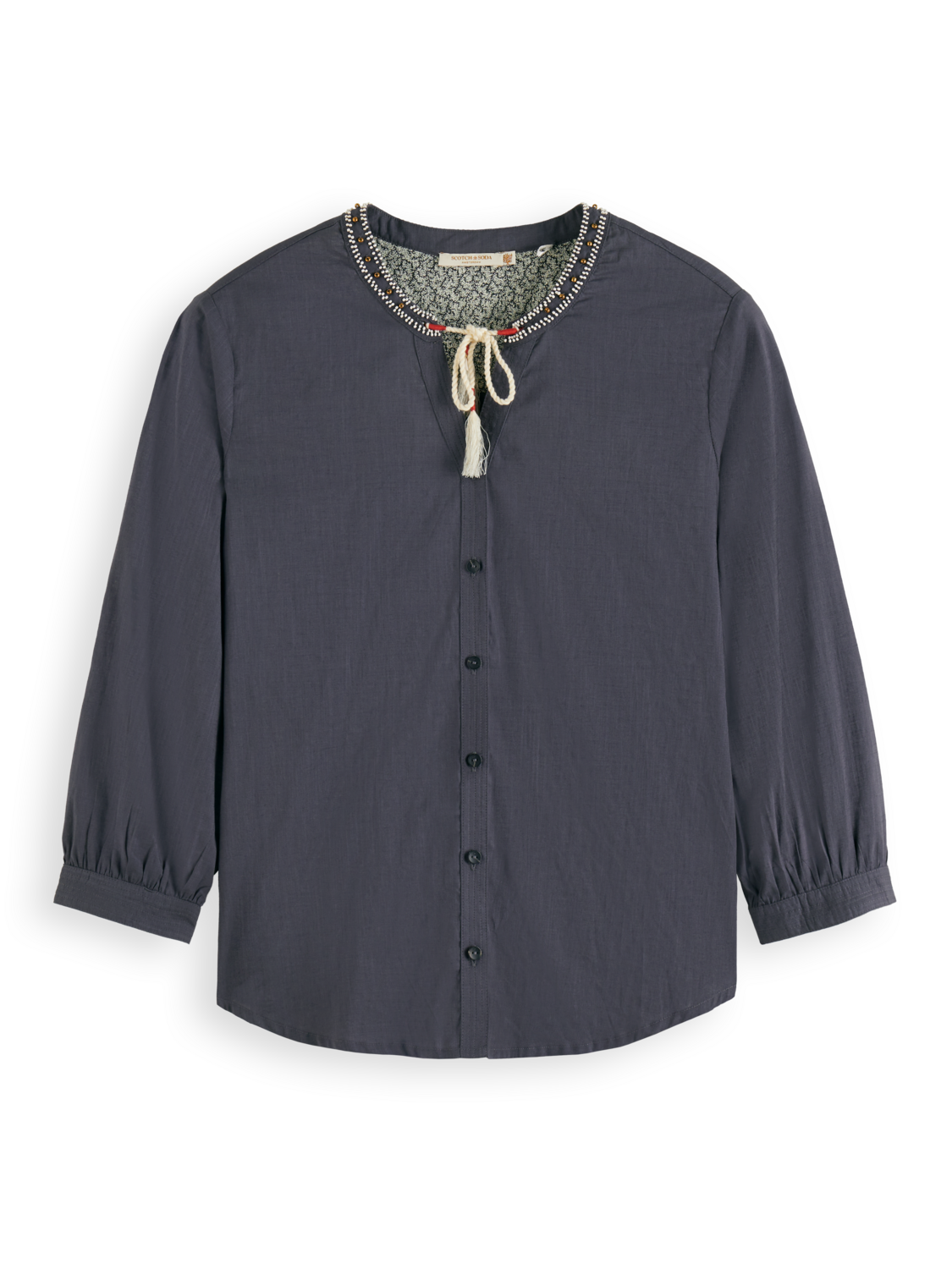 Scotch & Soda Beaded Top Collar - Antra