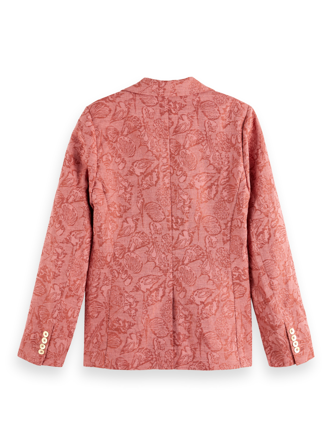 Scotch & Soda Shell Jacquard Blazer - Batik Terracotta