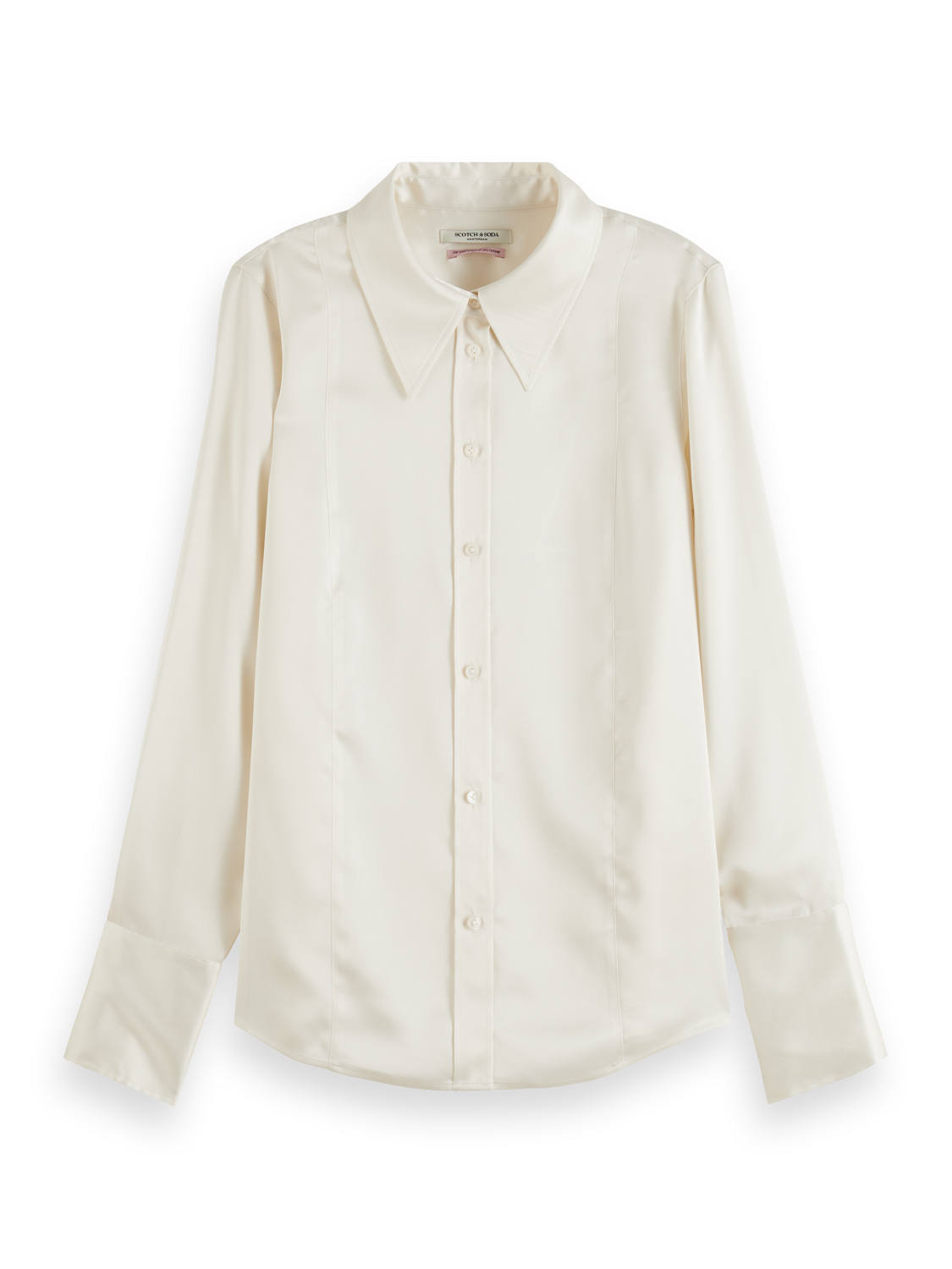 Scotch & Soda Satin Shirt - White