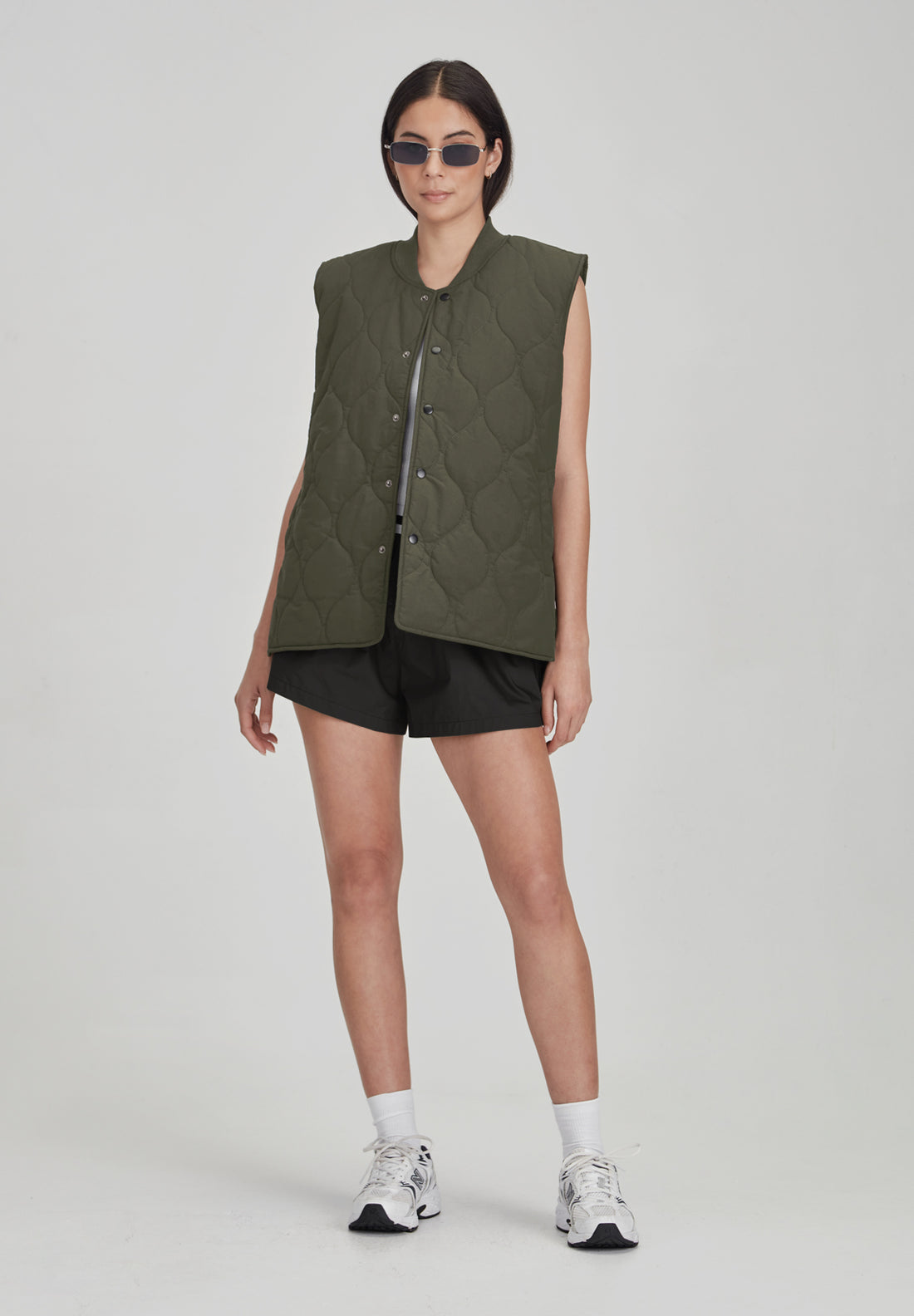 Commoners Quilted Vest - Olive